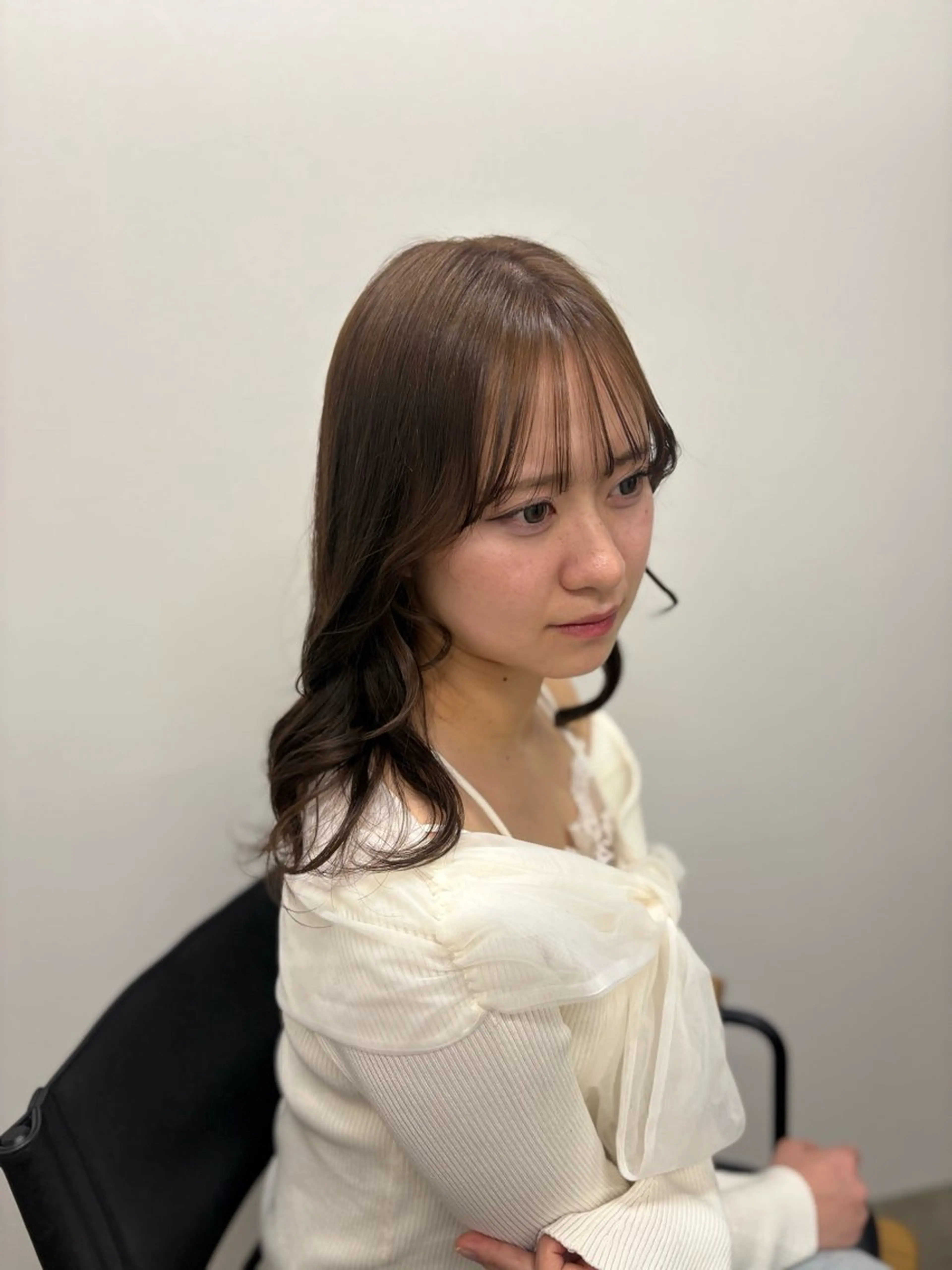 セミロング カット ヘアカラー レイヤーカット/ ナカジのヘアスタイル