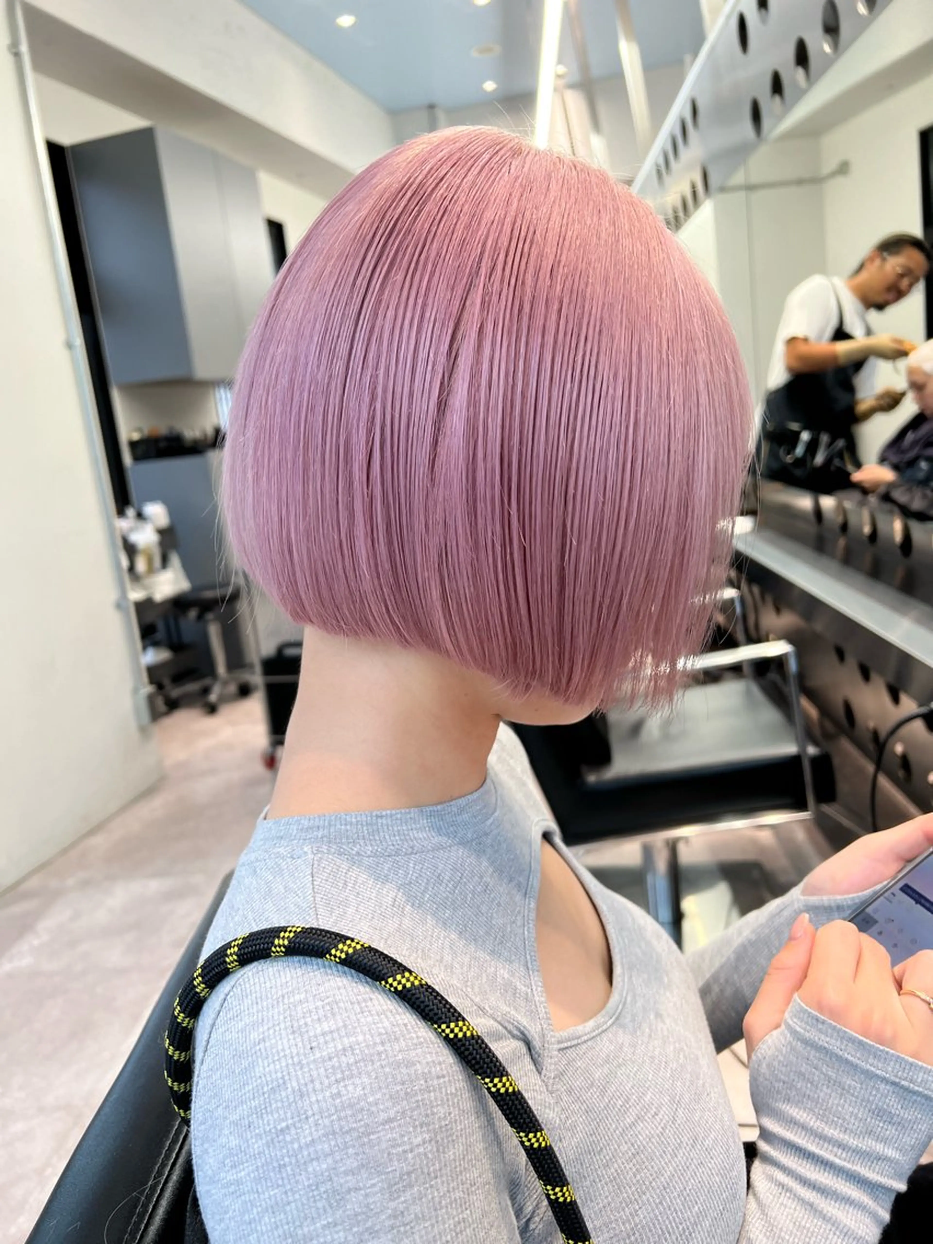 ミディアム ボブ カット トリートメント 堀江 /木下椋麻のヘアスタイル