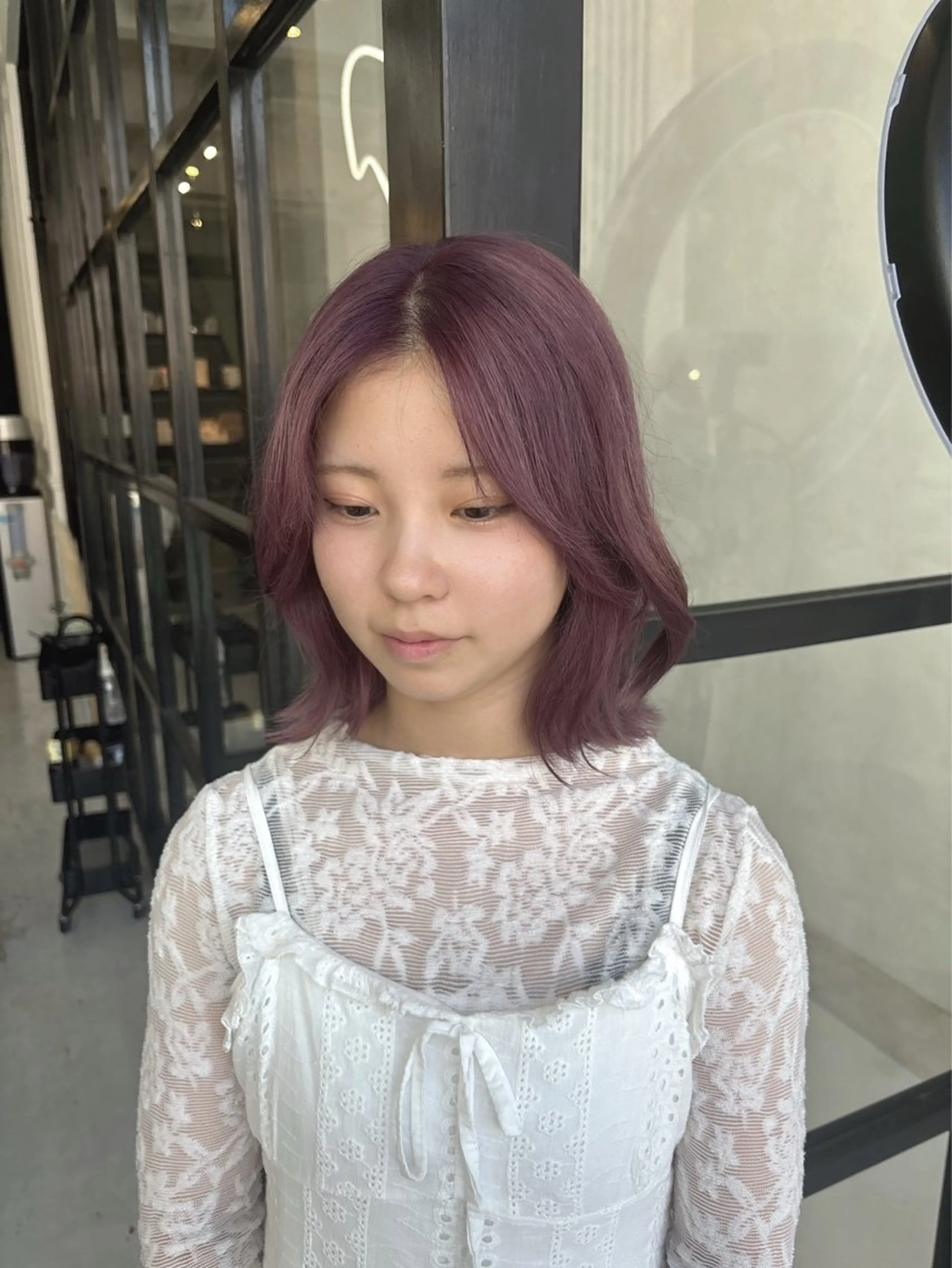 ミディアム ヘアカラー MaisonHALU さくらのヘアスタイル