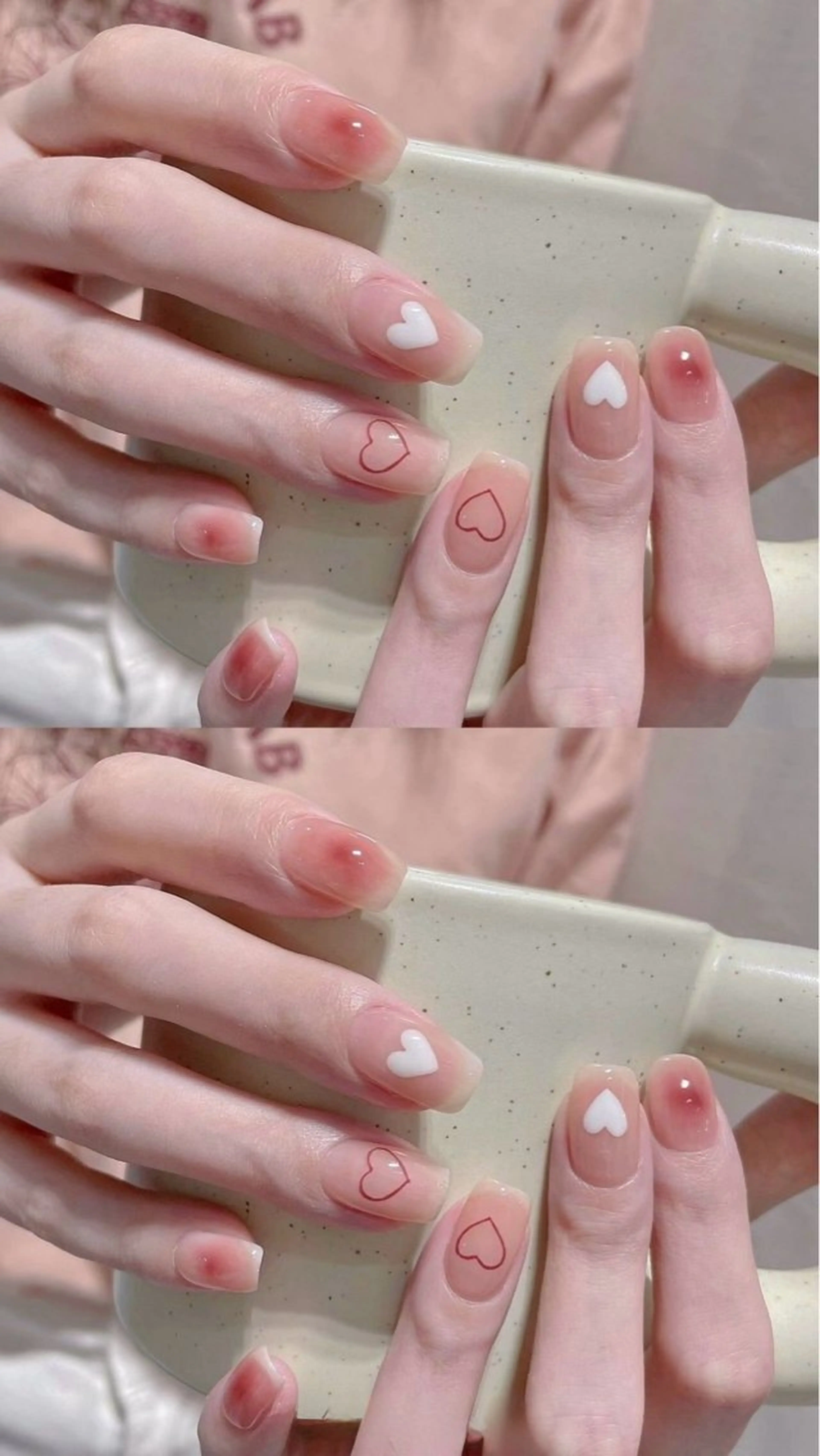 ネイル 長さ出し フレンチネイル グラデーション 卒業式 マグネットネイル MIHANA NAILのネイルデザイン