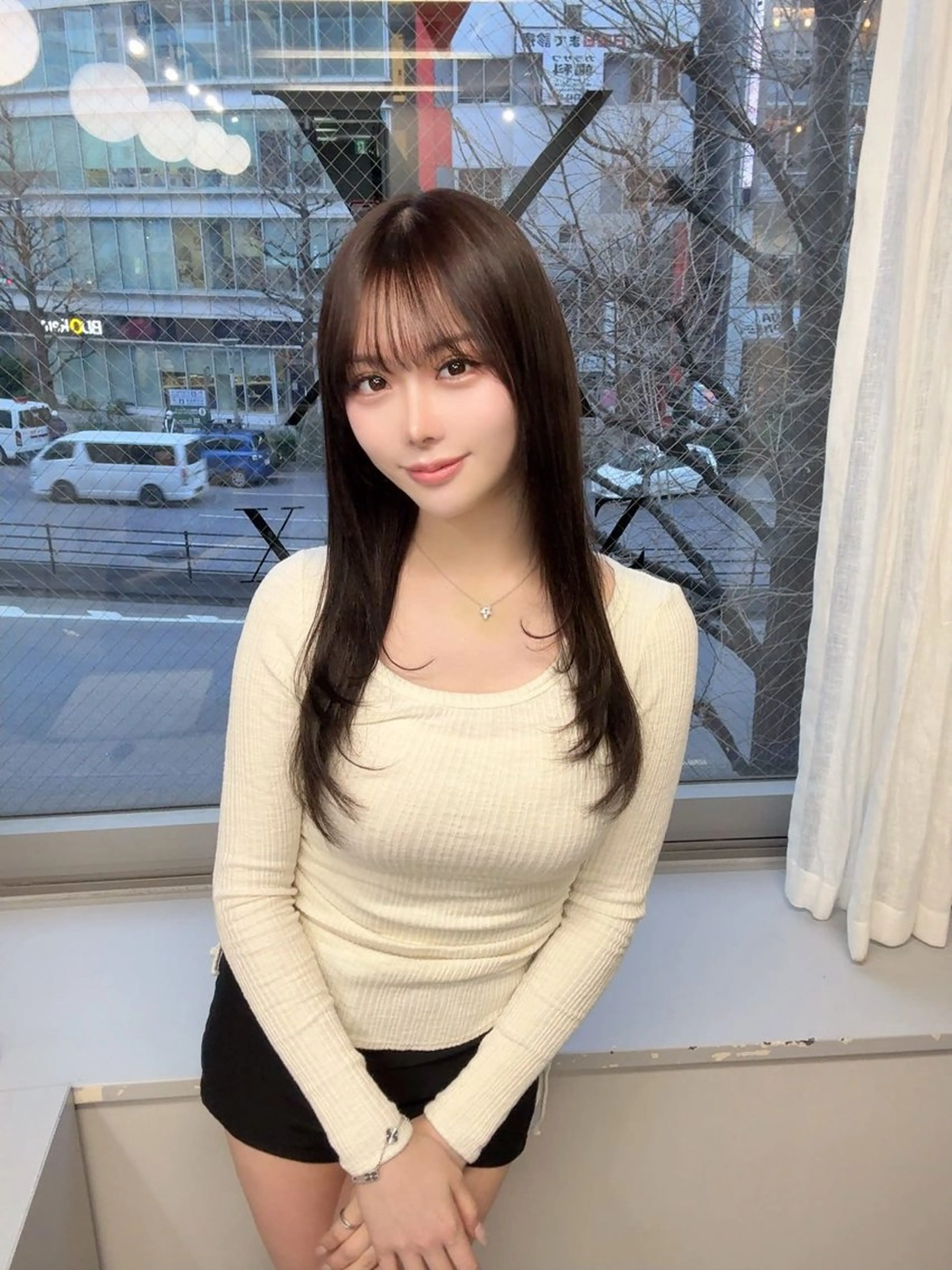 ロング XYZ所属・縮毛矯正/髪質改善 韓国風/MIKIYAのヘアスタイル