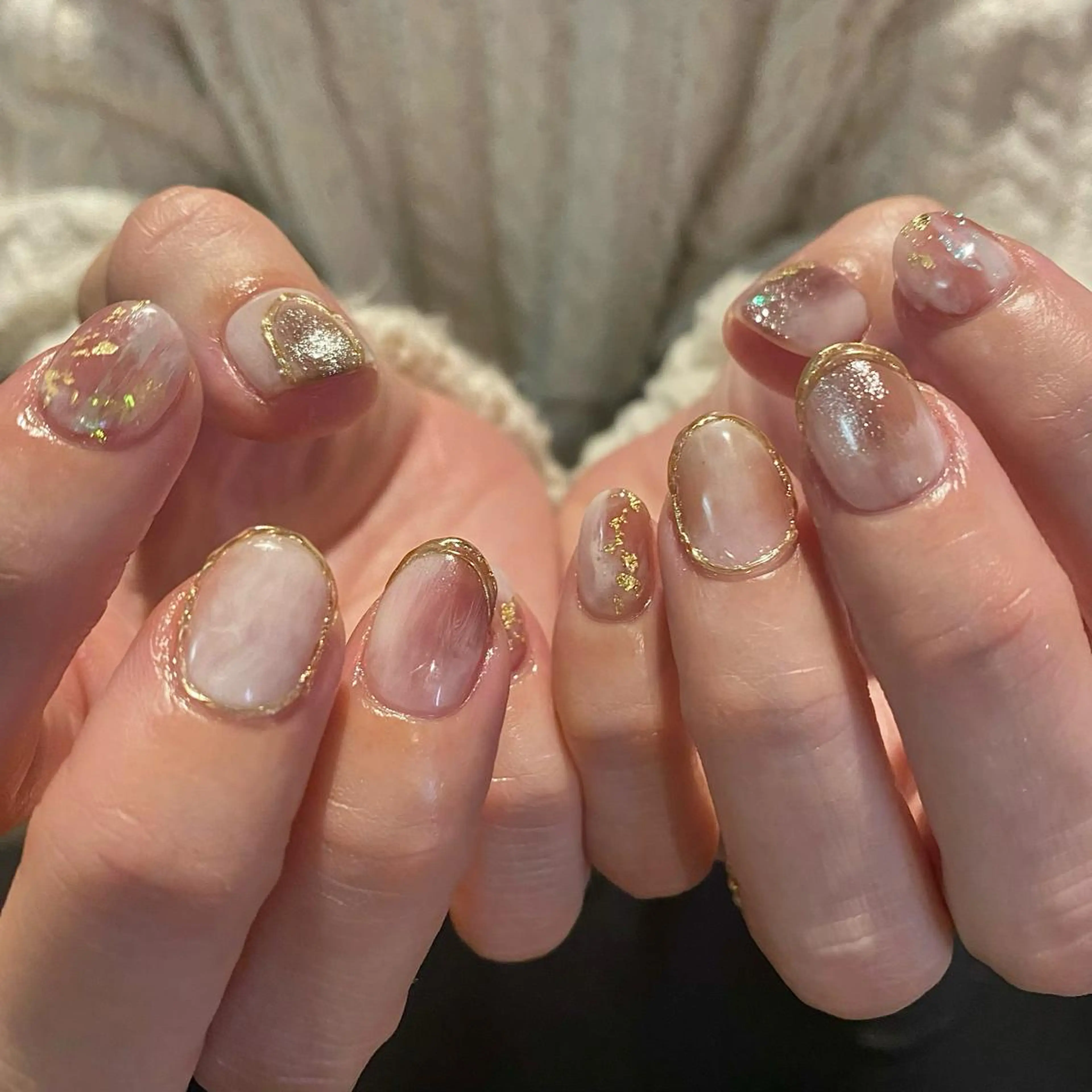ネイル ニュアンスネイル ハンドネイル Blomeel Nailのネイルデザイン