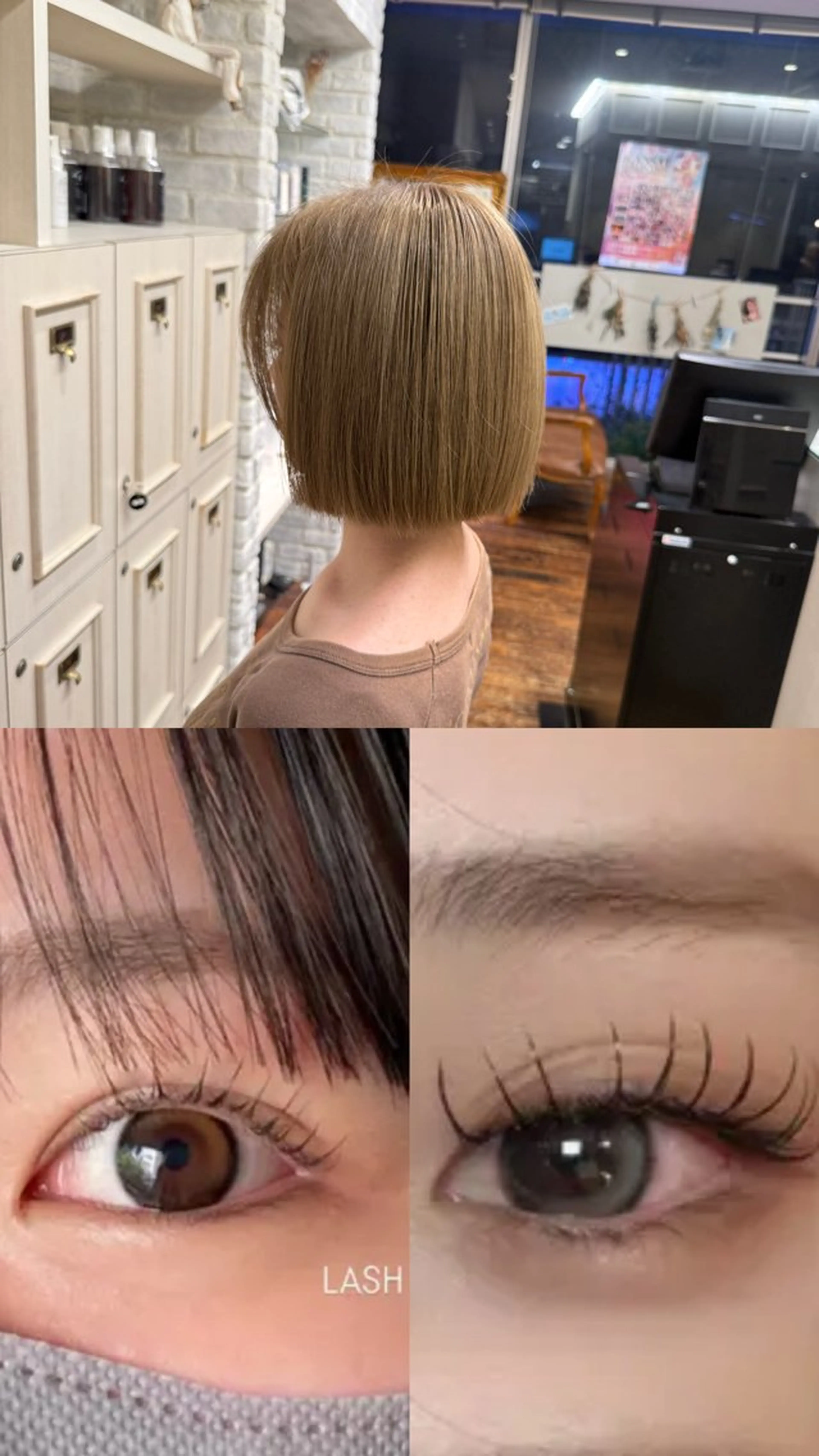 ネイル カット ヘアカラー 「韓国風カラー 」サナのヘアスタイル