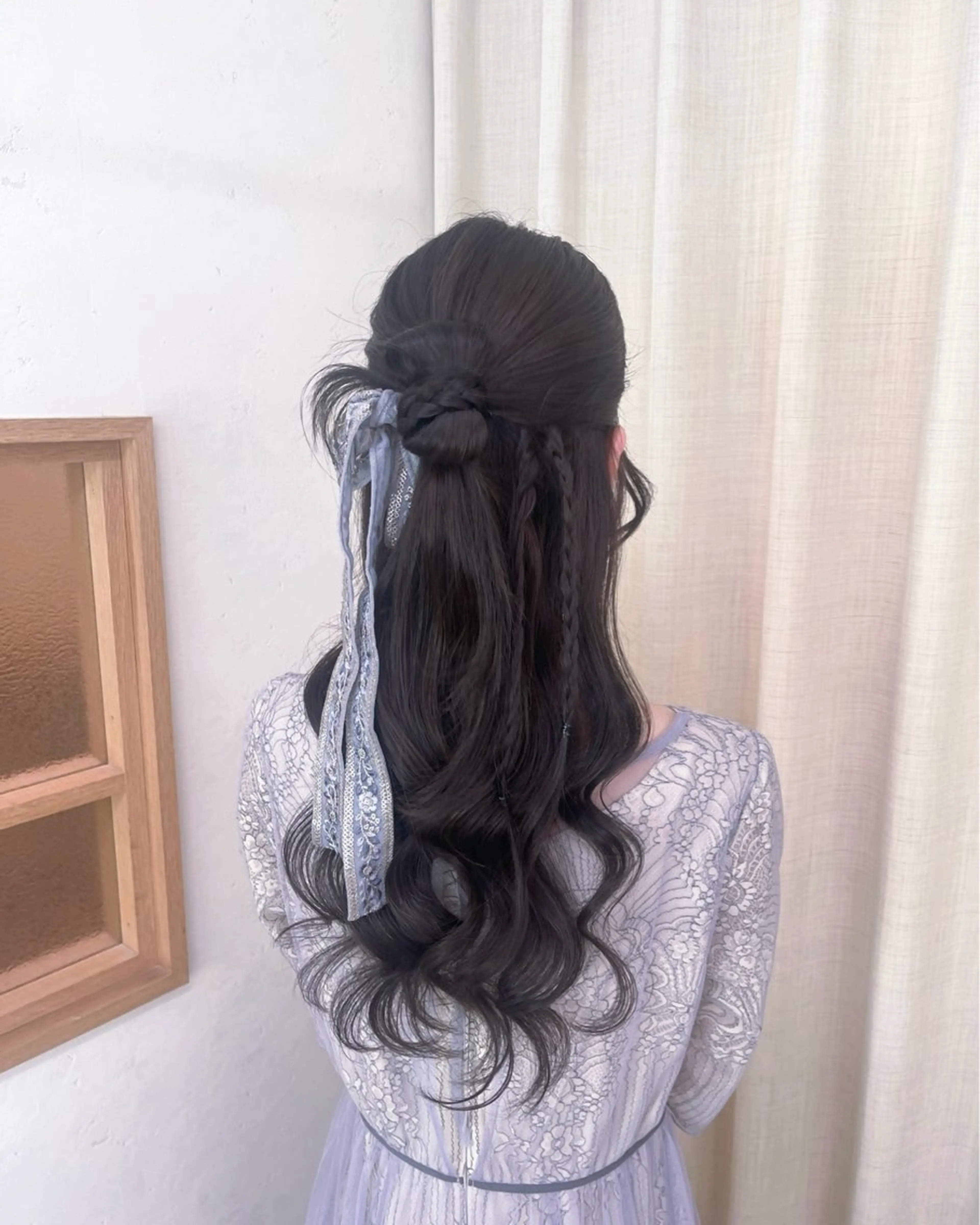 ヘアアレンジ ハーフアップ ヘアセット 垢抜けヘアメイク🫧 JURI🪽のヘアスタイル