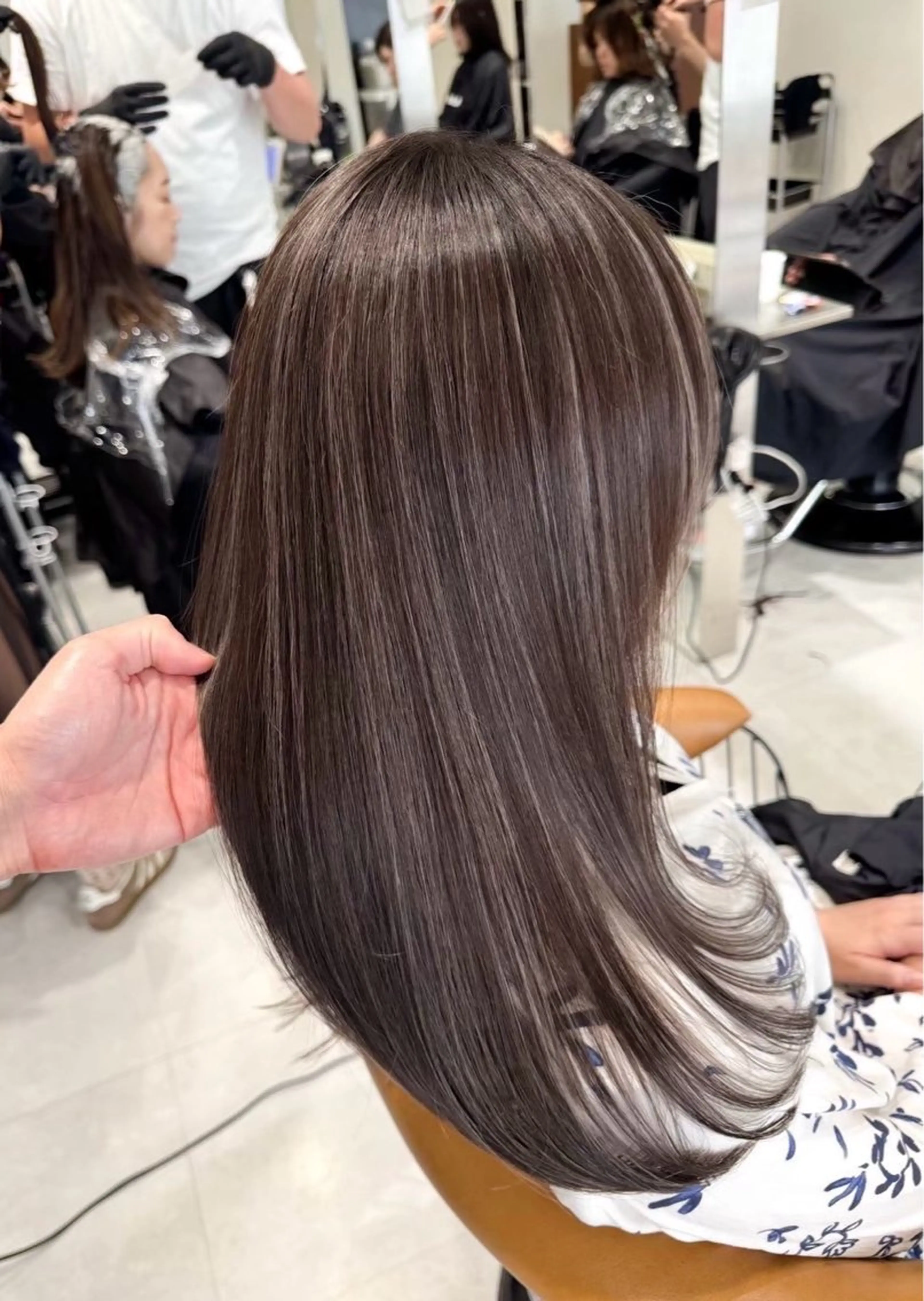 ロング カラー ヘアカラー ハイライト/レイヤー 河原町/Manatoのヘアスタイル