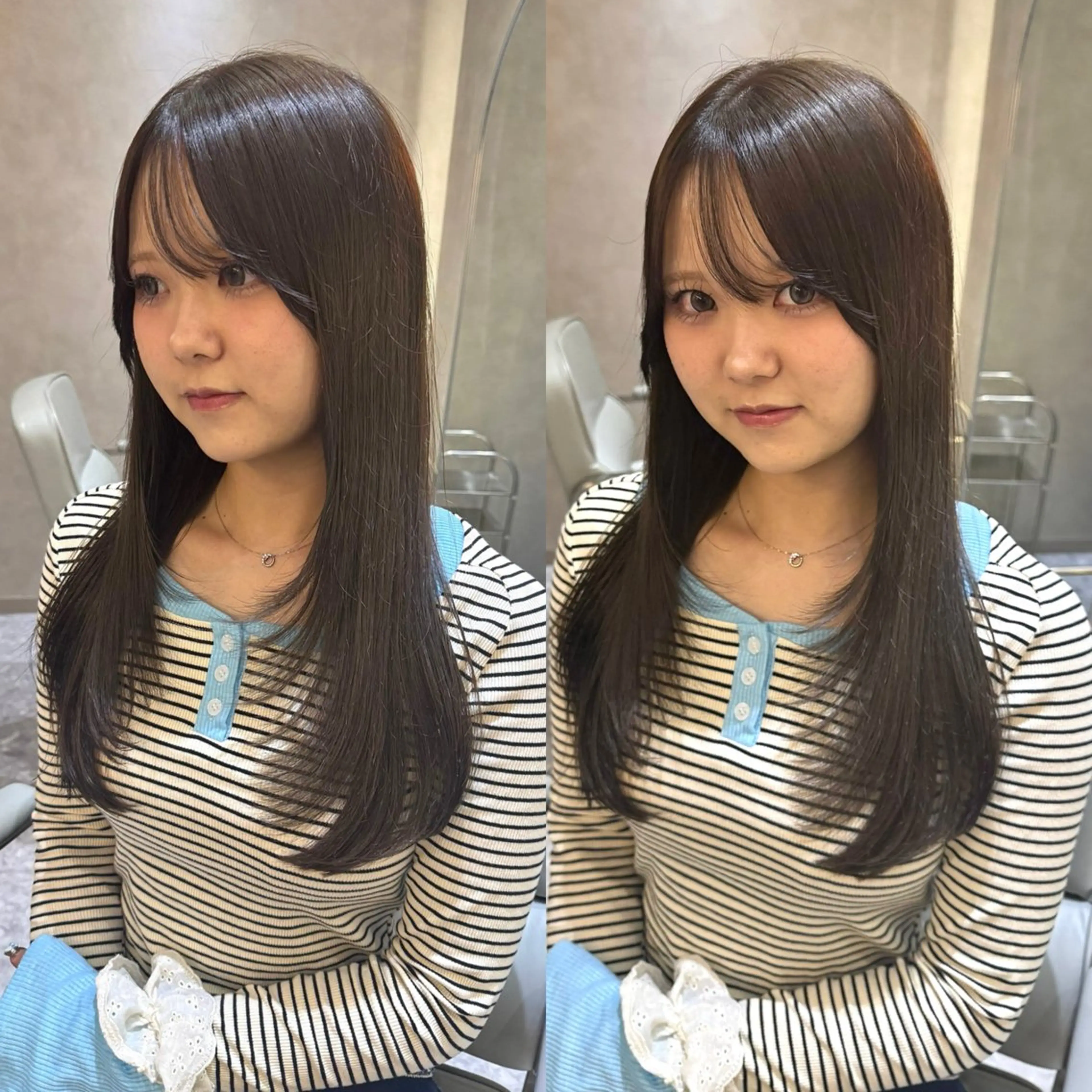 ロング カラー 韓国ヘア🇰🇷/ 顔周り/松田光里のヘアスタイル