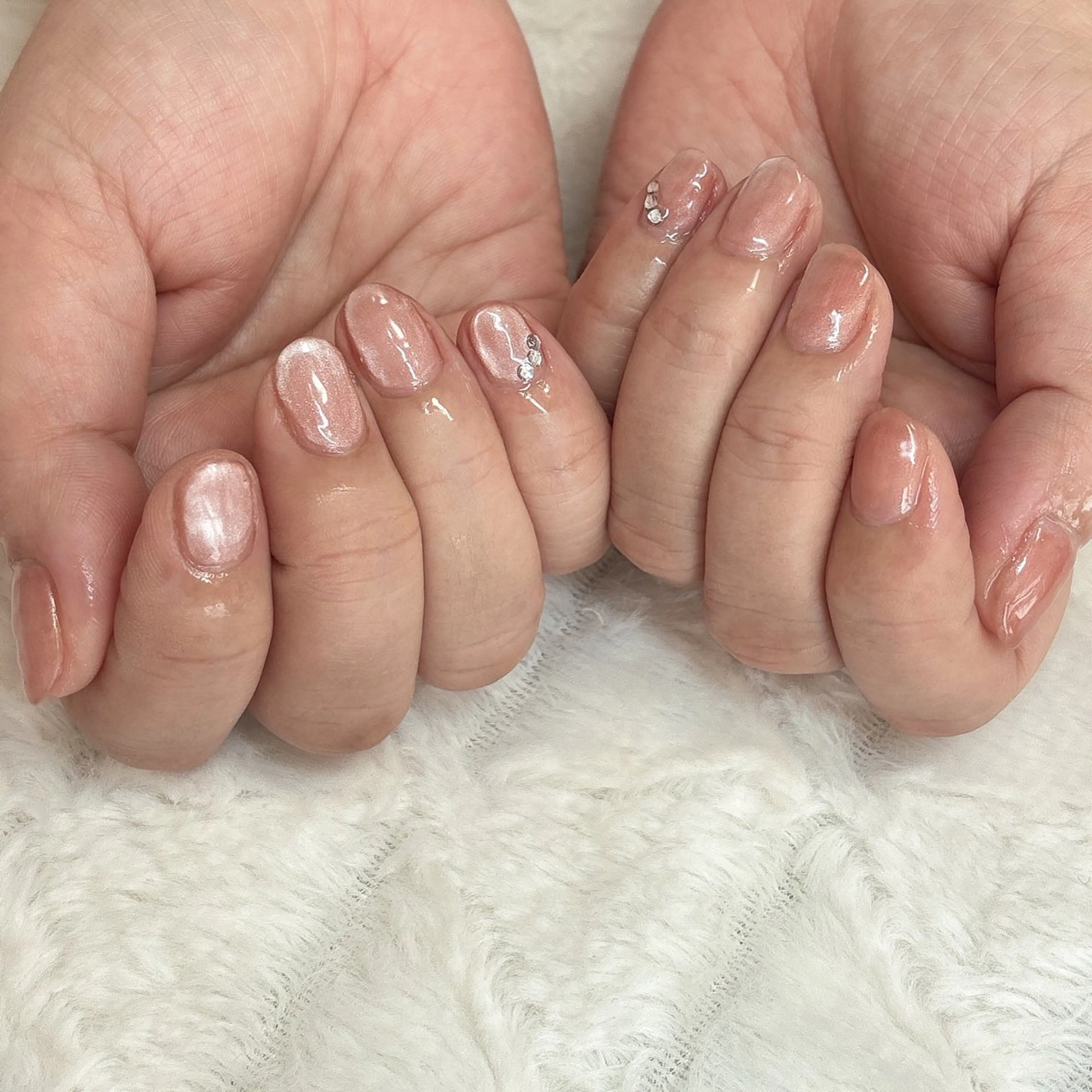 ネイル マグネットネイル マグネットワンカラー ワンカラーネイル nail salon はるりのネイルデザイン