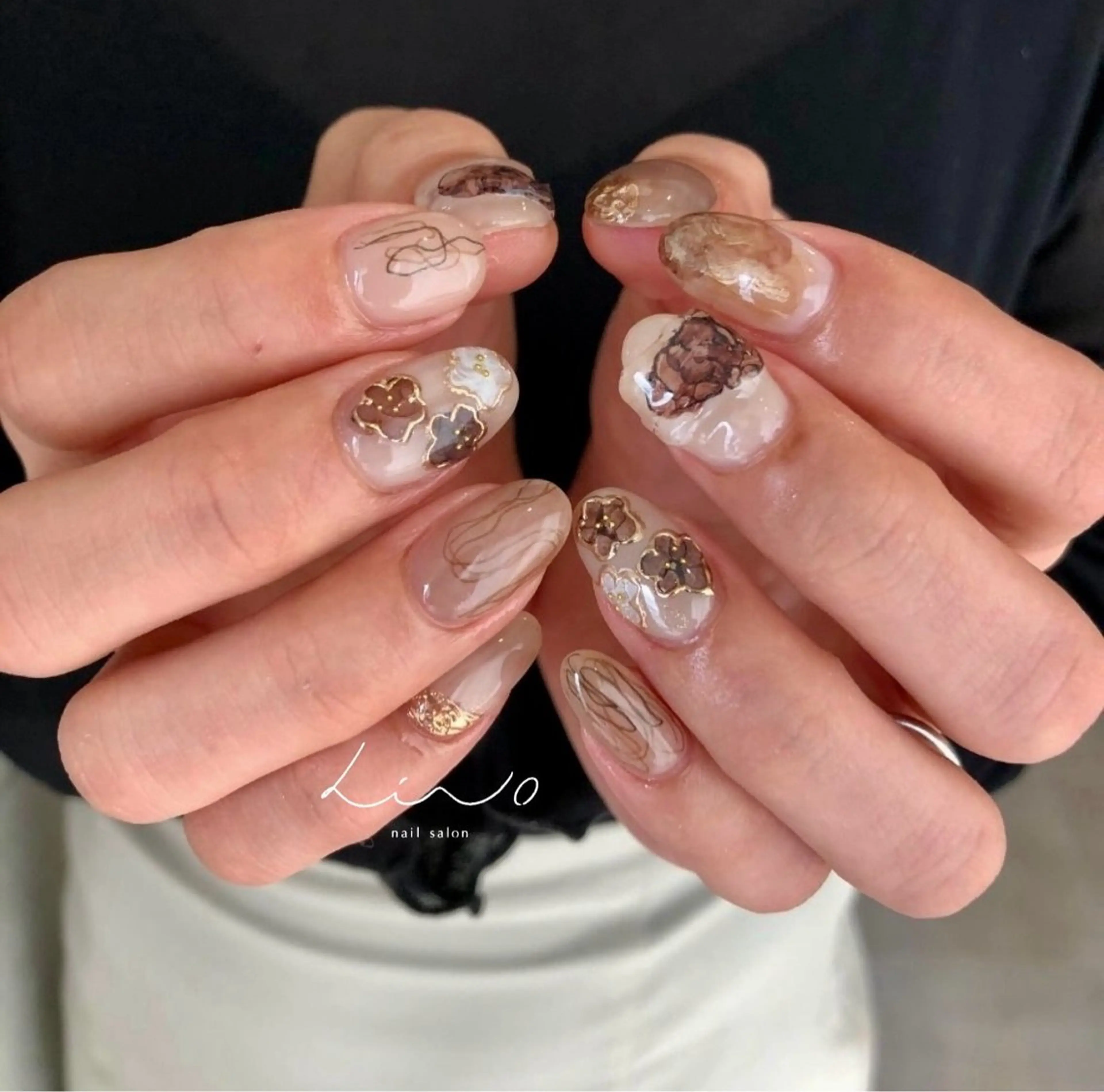 ネイル ハンドネイル lino 大阪本町店のネイルデザイン