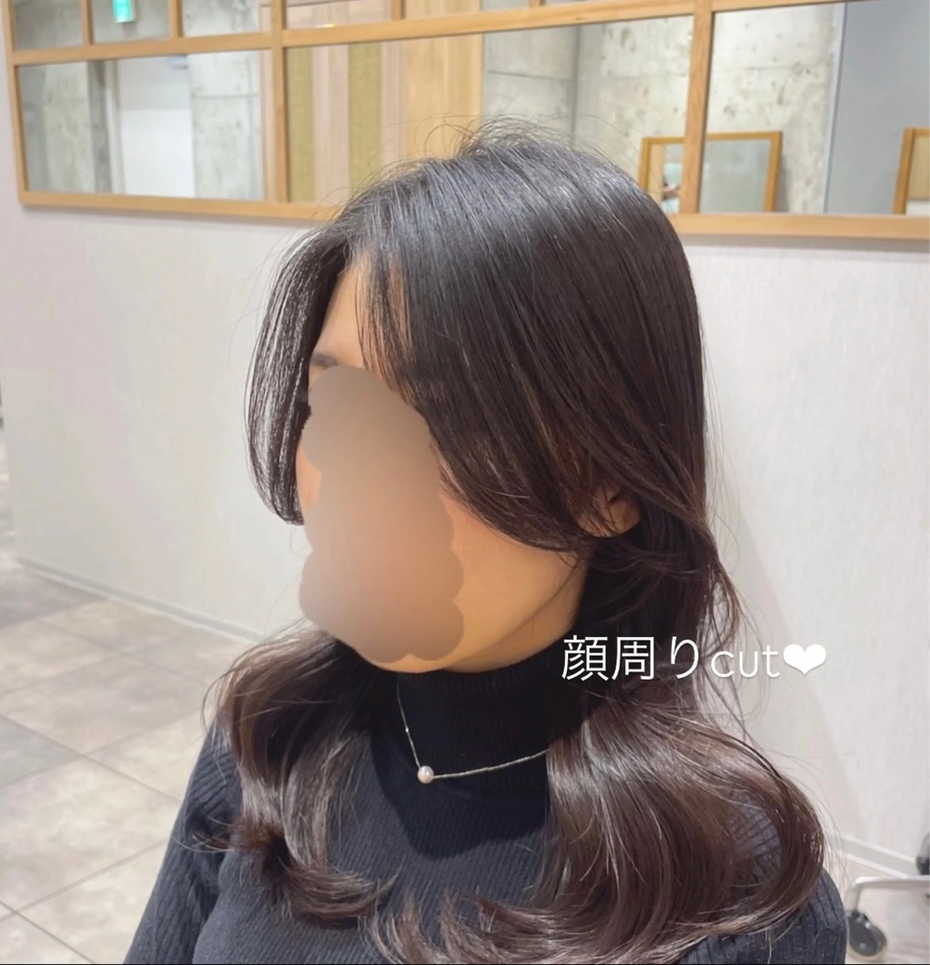ロング カット ヘアカラー トリートメント 顔周り/レイヤー🎀 natsumiのヘアスタイル