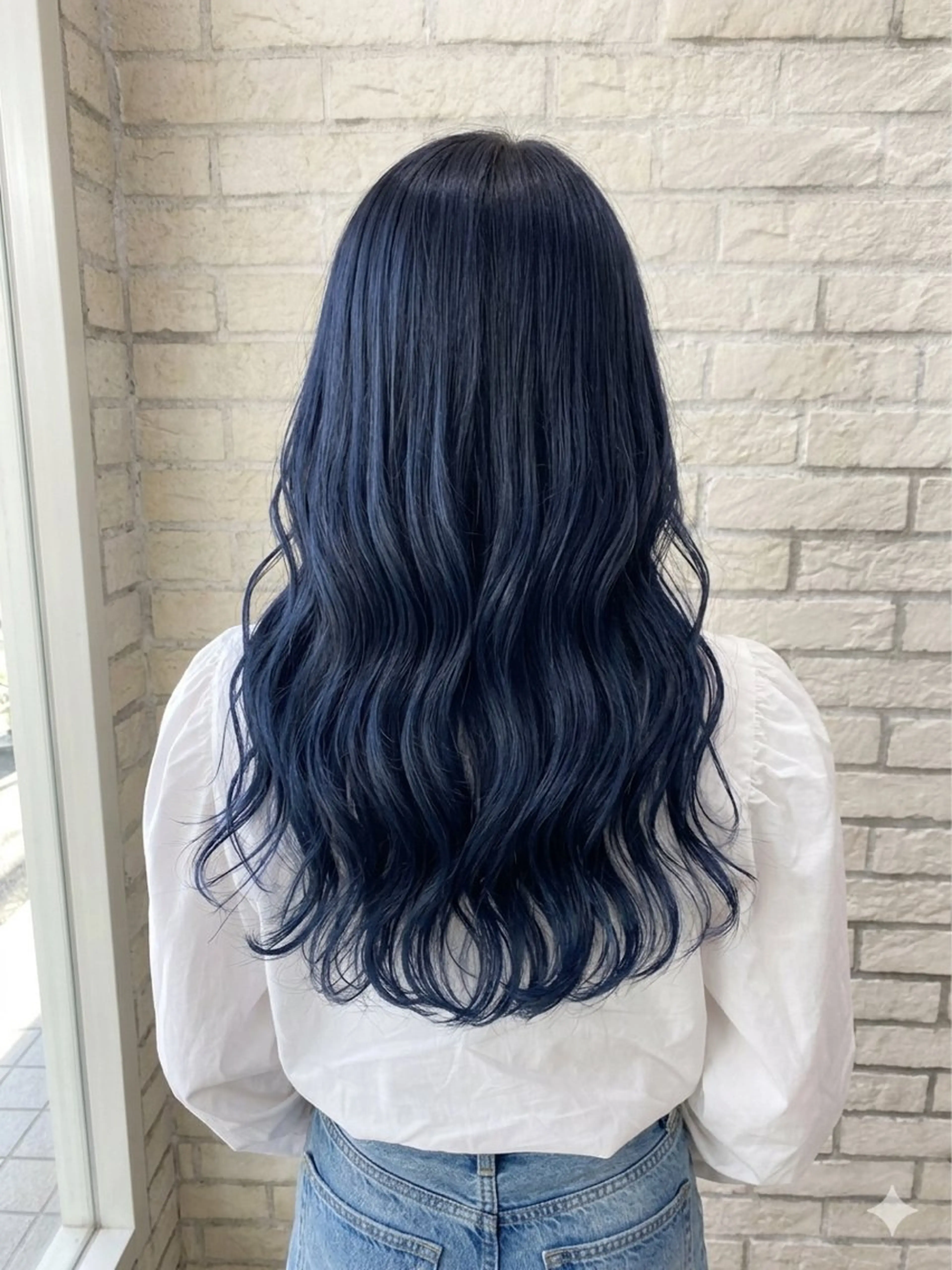 カラー 黒髪 ブルーカラー ブルーブラック ヘアカラー 💖⭐️モデル大募集 椨木望愛💖⭐️のヘアスタイル