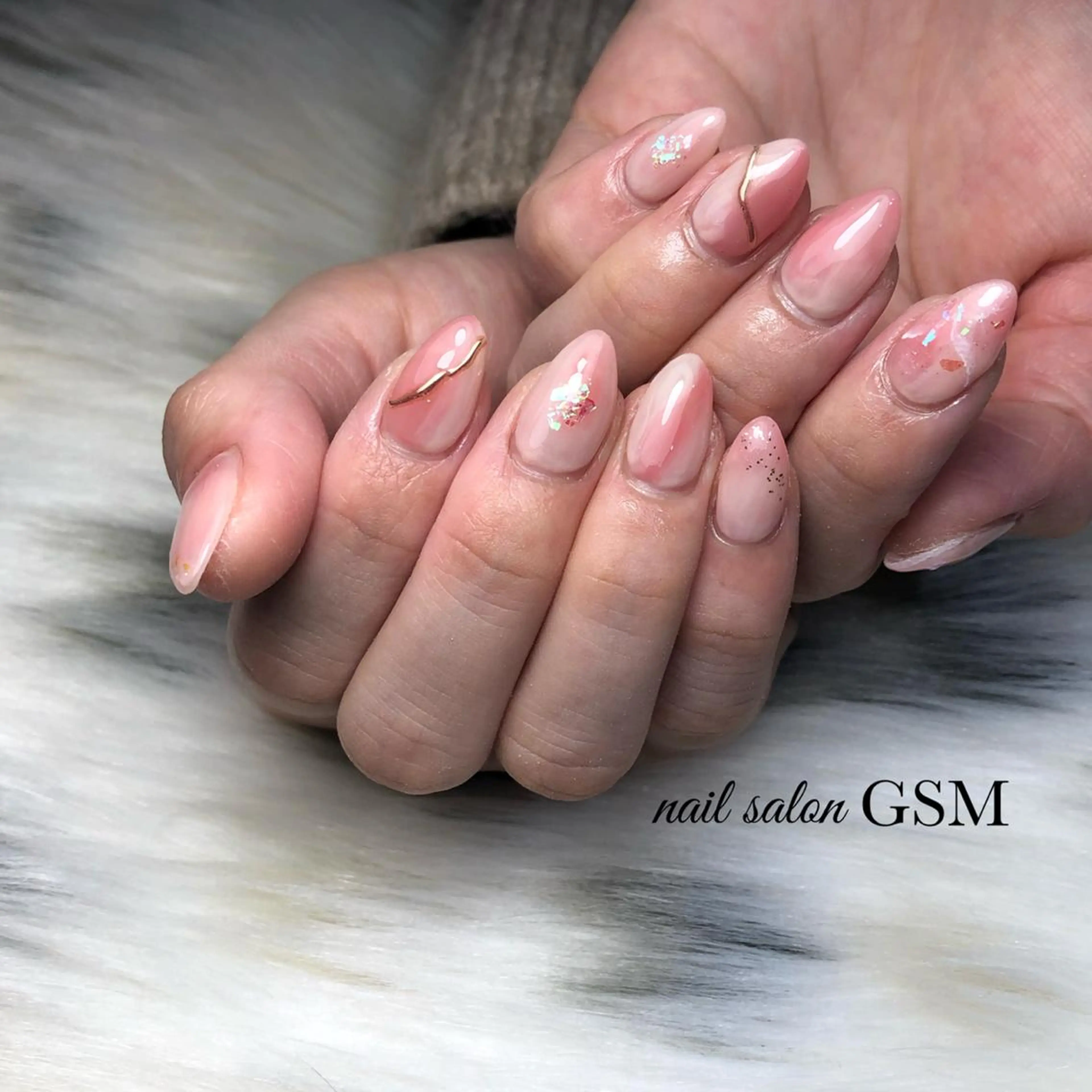 ネイル スカルプネイル ハンドネイル nail salon GSMのネイルデザイン