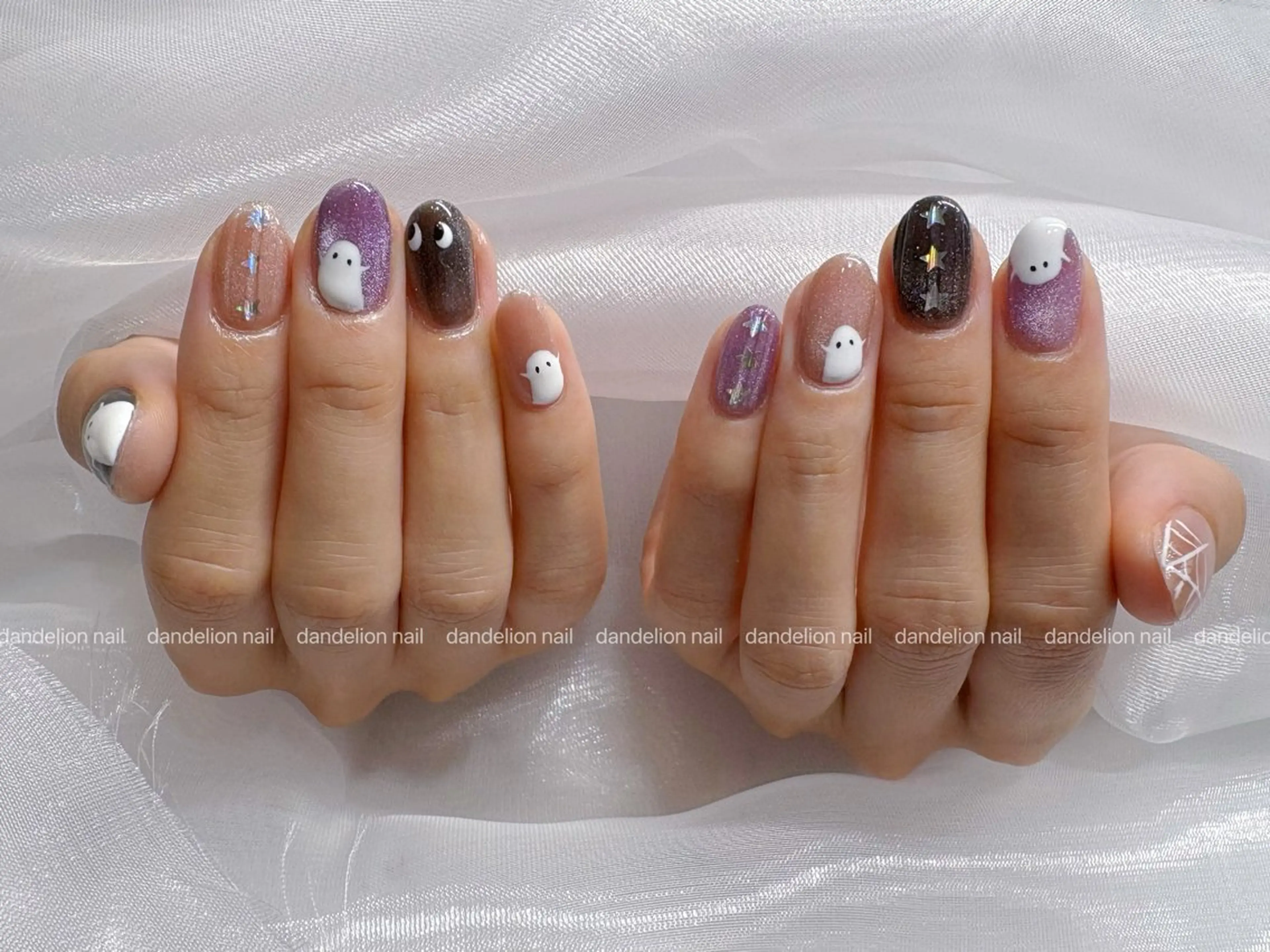 ネイル ハロウィン 持ち込み dandelion nail北千住のネイルデザイン