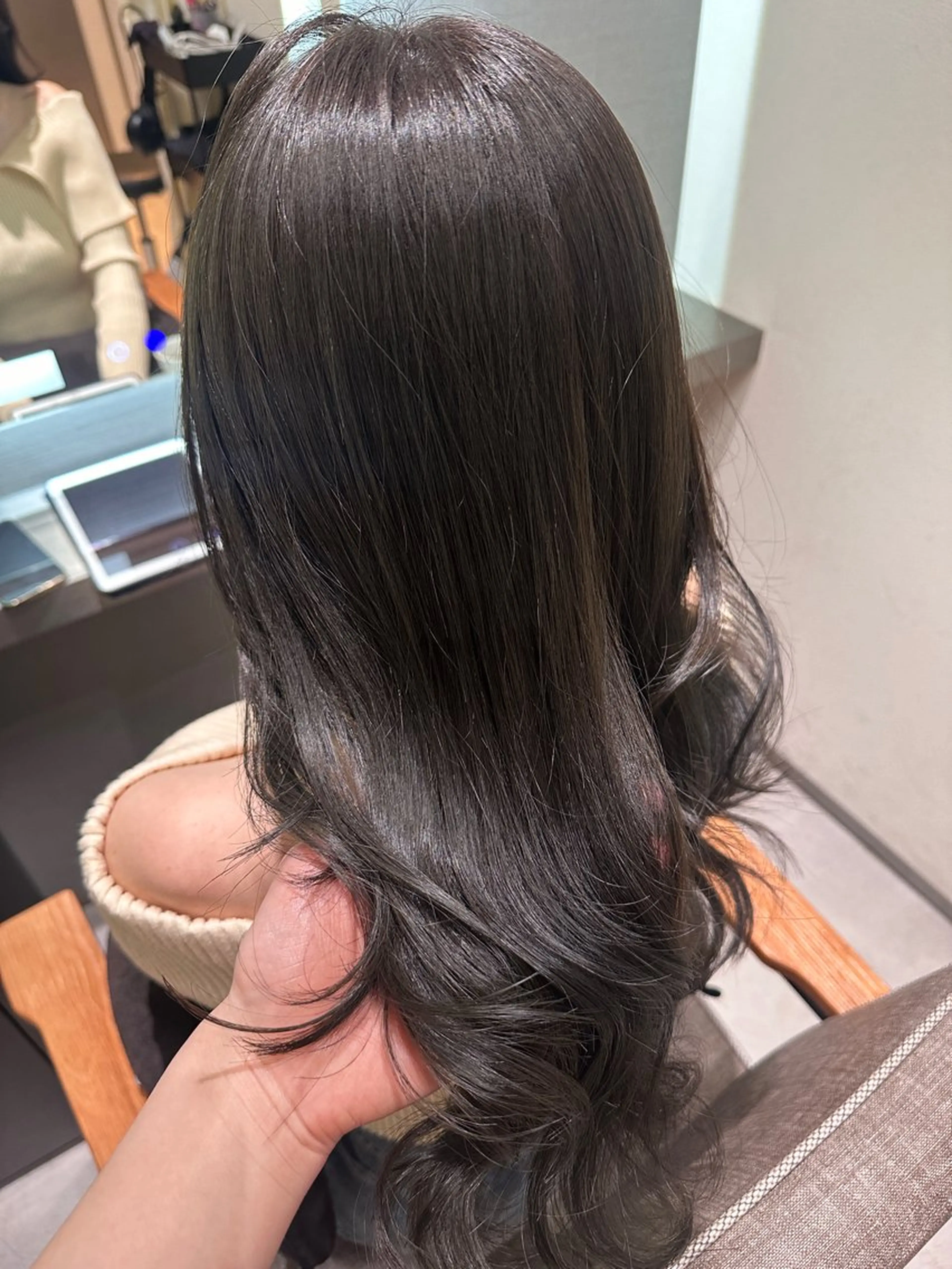 ロング カラー ヘアアレンジ ブリーチ 透明感カラー ブリーチなしカラー 🇰🇷韓国ｽﾀｲﾙ ﾚｲﾔｰ/ayanaのヘアスタイル