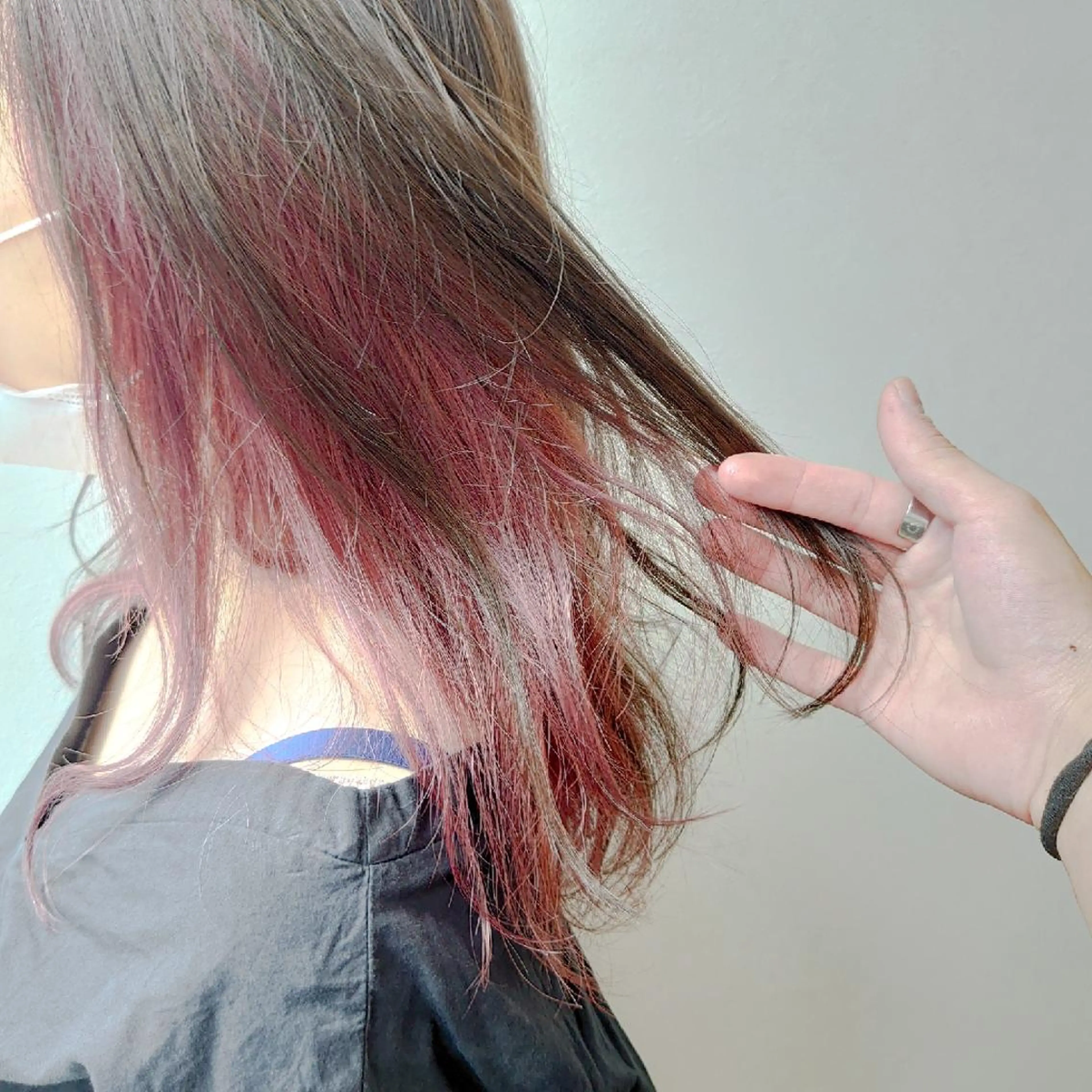 カラー ミディアム ヘアカラー 髪質改善/ブリーチ 田代 龍我のヘアスタイル