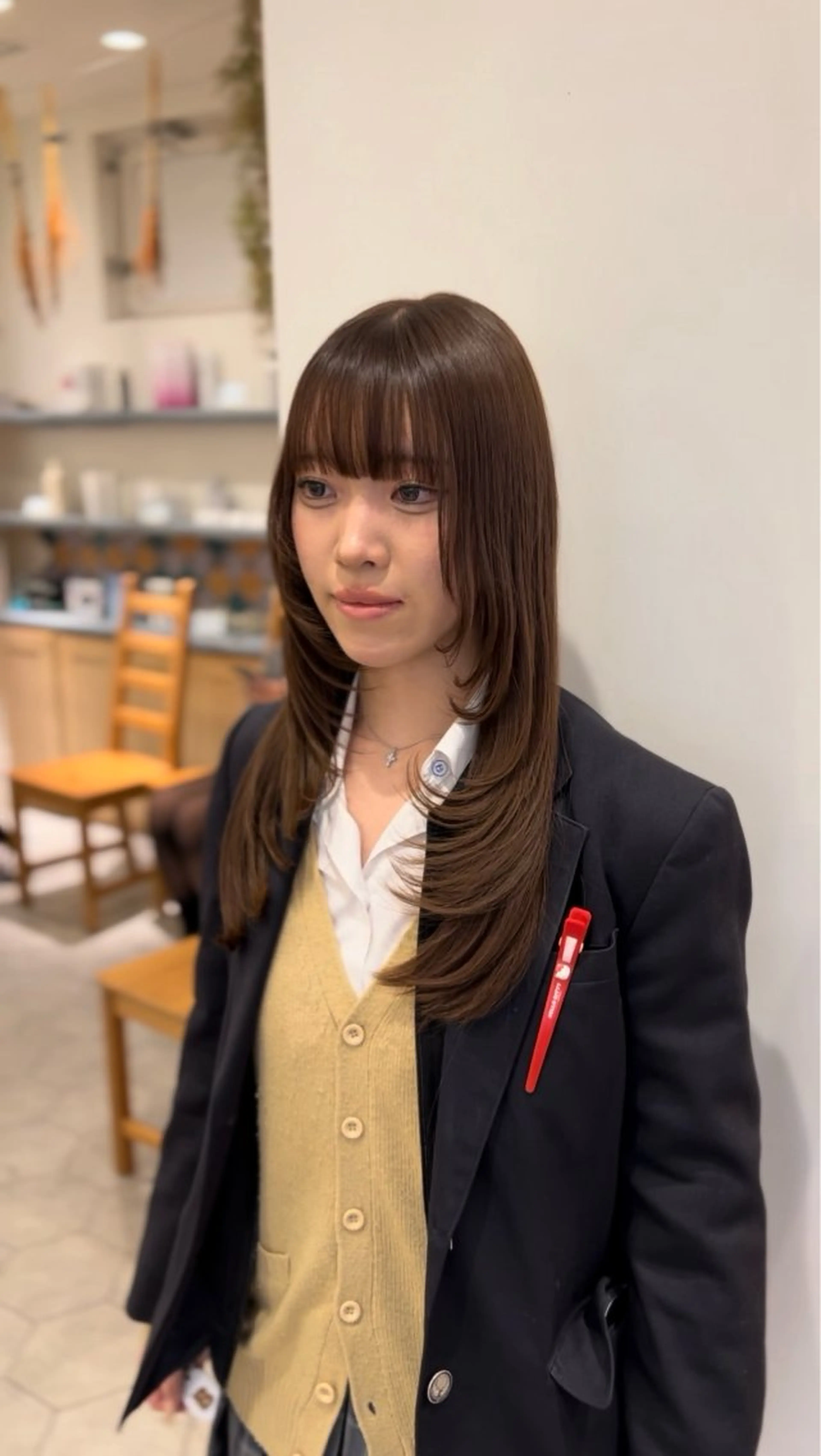 ロング カラー 韓国風・ブリーチなし ・あり後藤　一斗店長のヘアスタイル