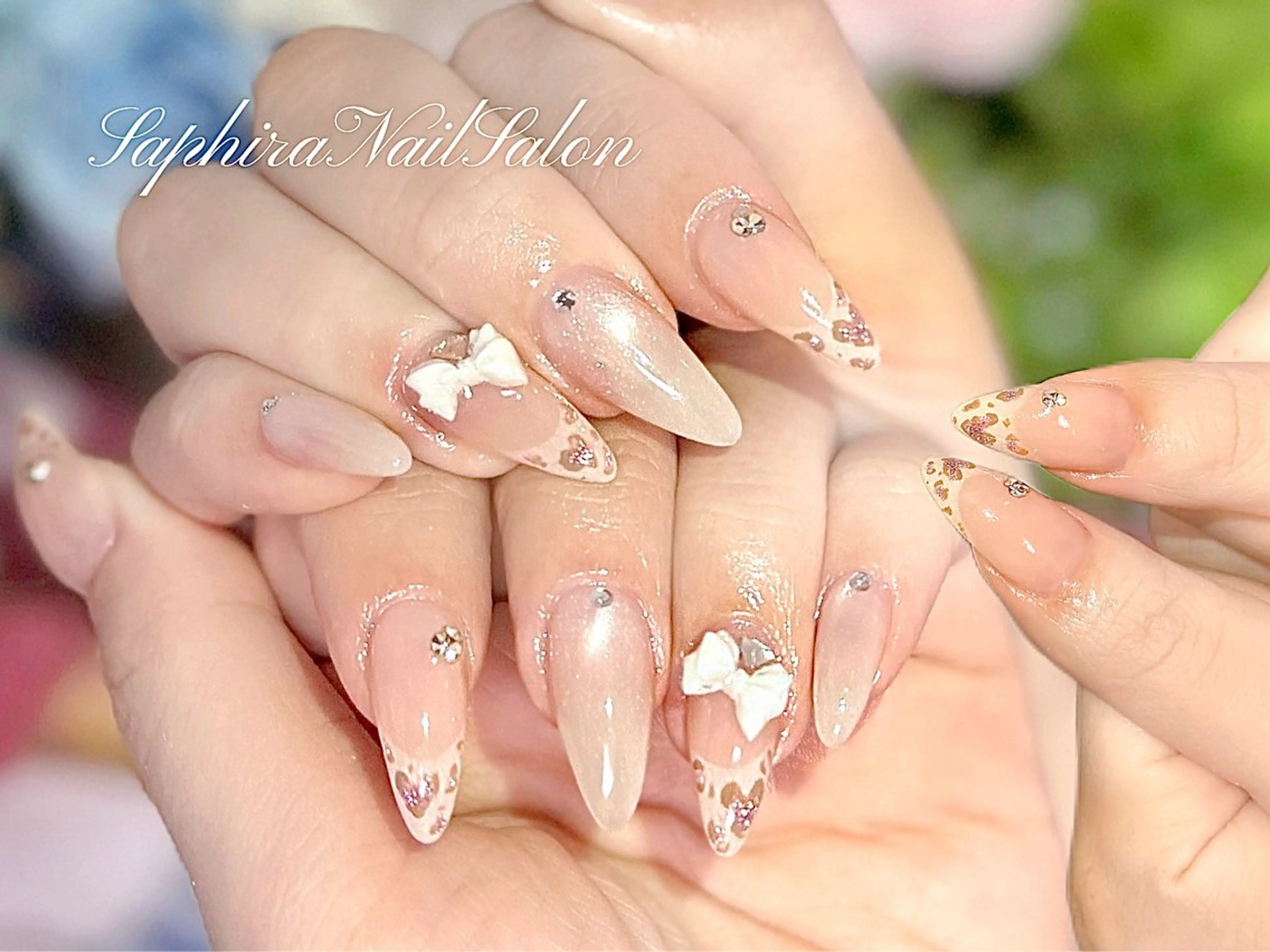 カラー ハンドネイル Saphiraネイル サロン錦糸町のネイルデザイン