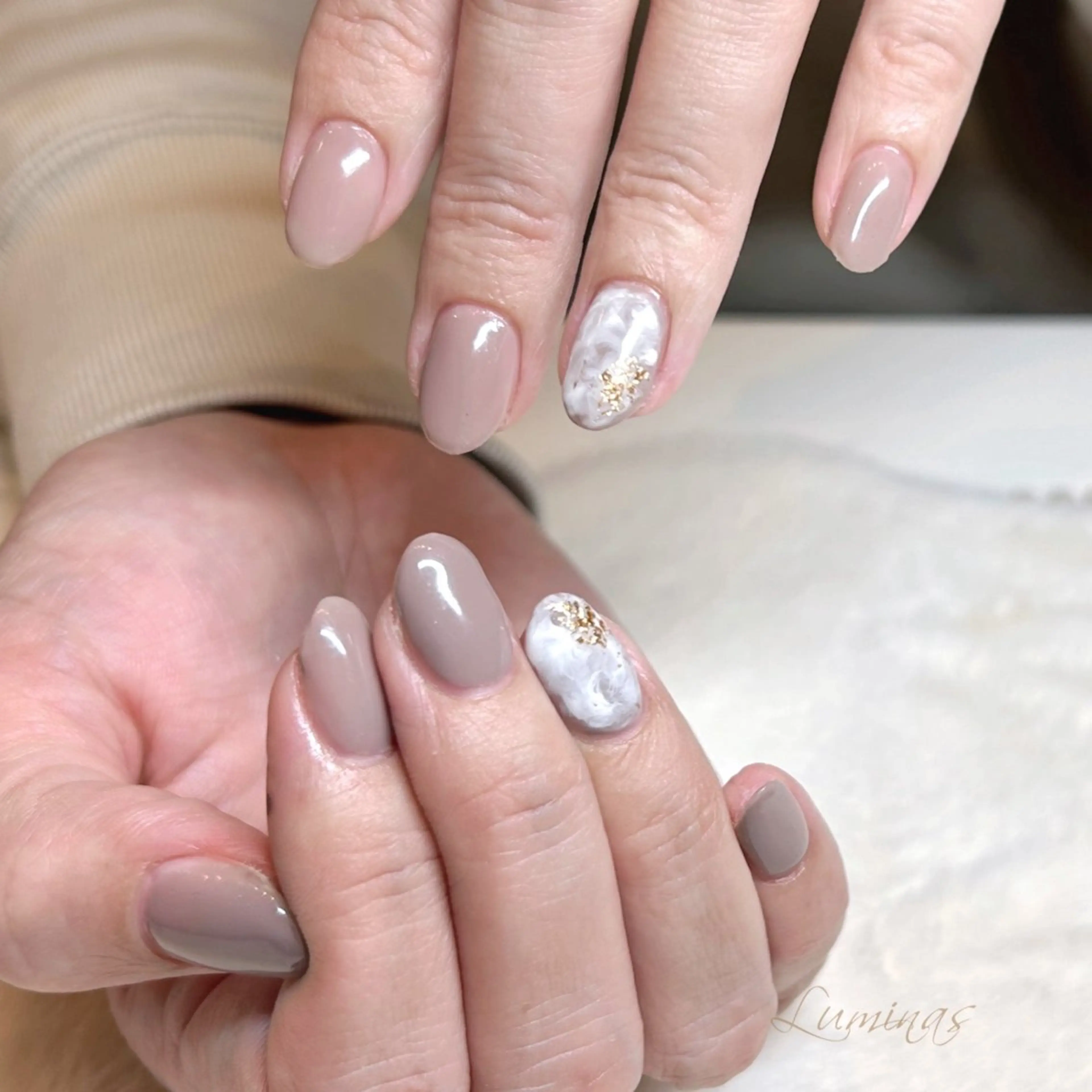 【ハンド】ワンカラー&2本アート⭐︎オフなし/自爪の方 5,000円〜の写真