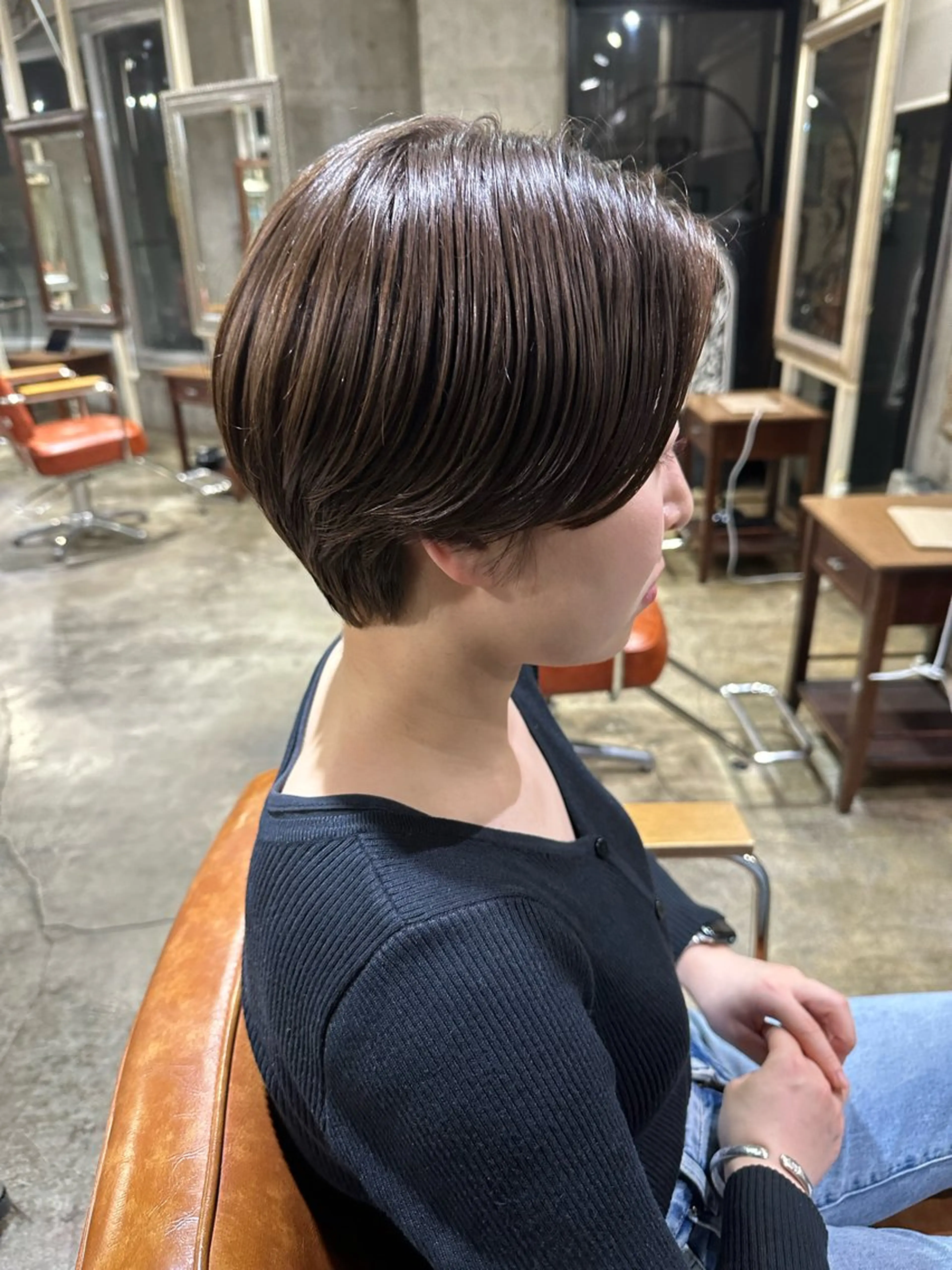 ショート 🔥コテ巻き風 ボブパーマ🔥のヘアスタイル