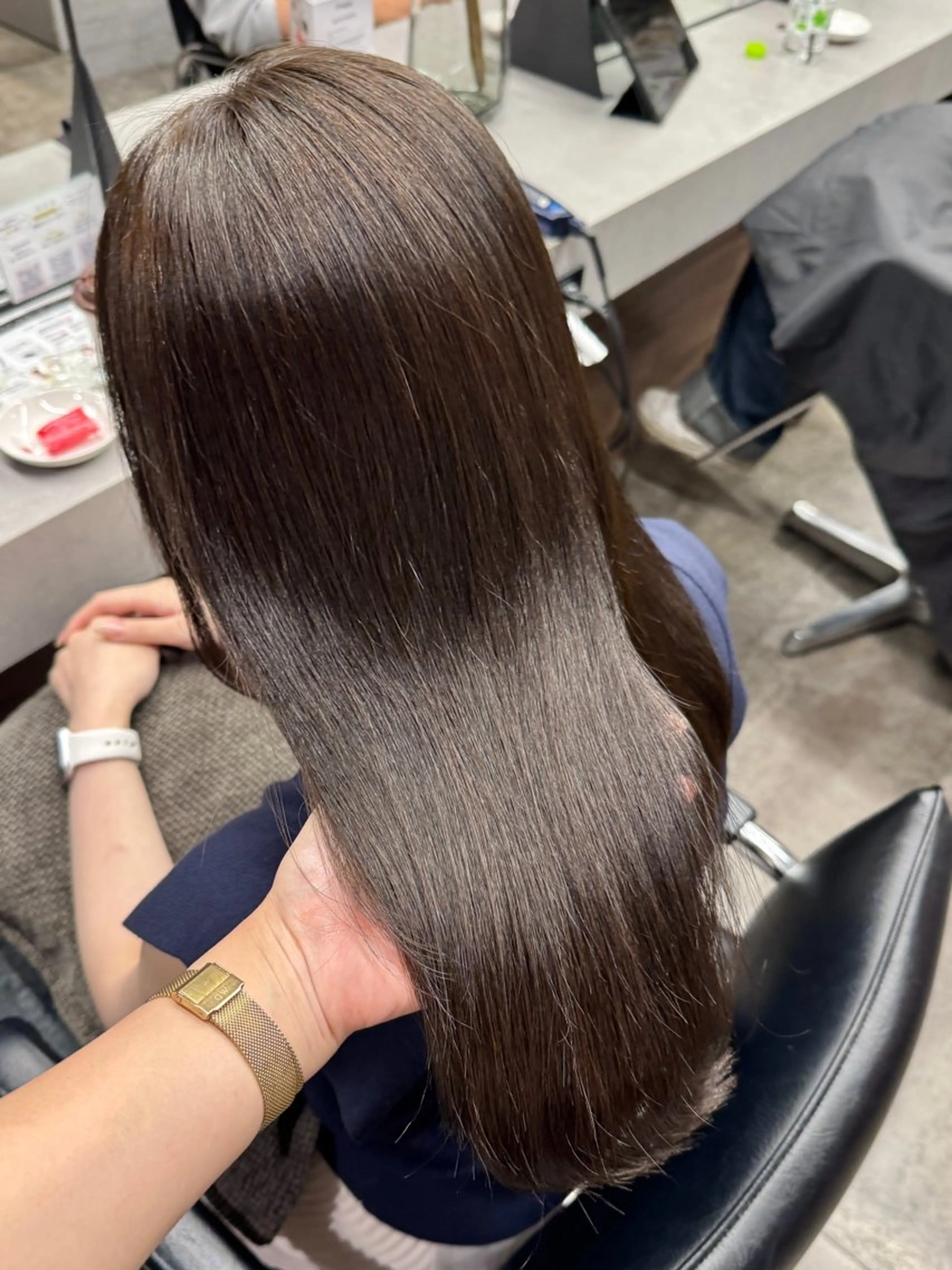 ロング カット ヘアカラー 縮毛矯正 トリートメント 髪質改善/艶髪 MINAMIのヘアスタイル