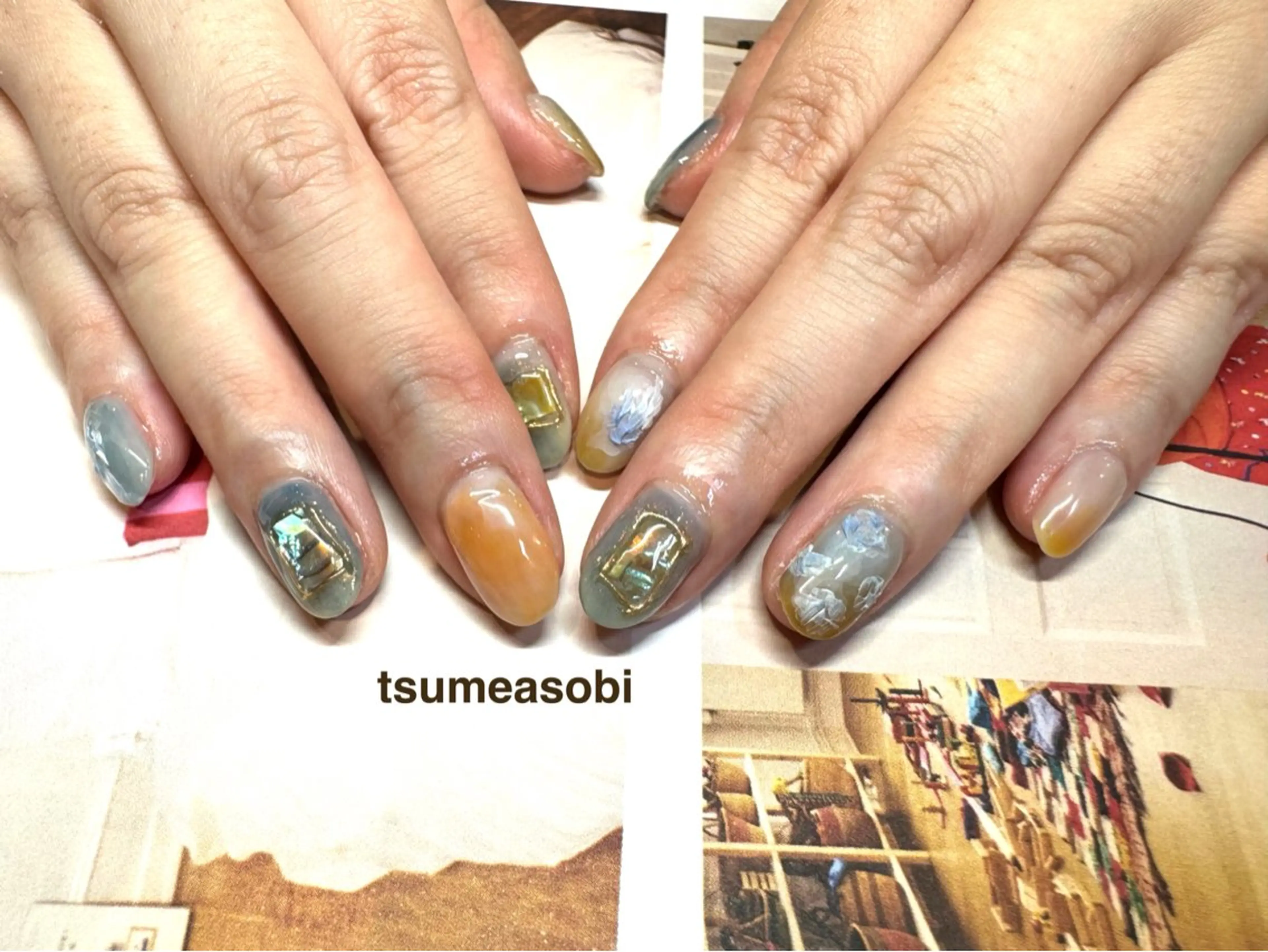 ネイル ハンドネイル tsumeasobi 🪬macoのネイルデザイン