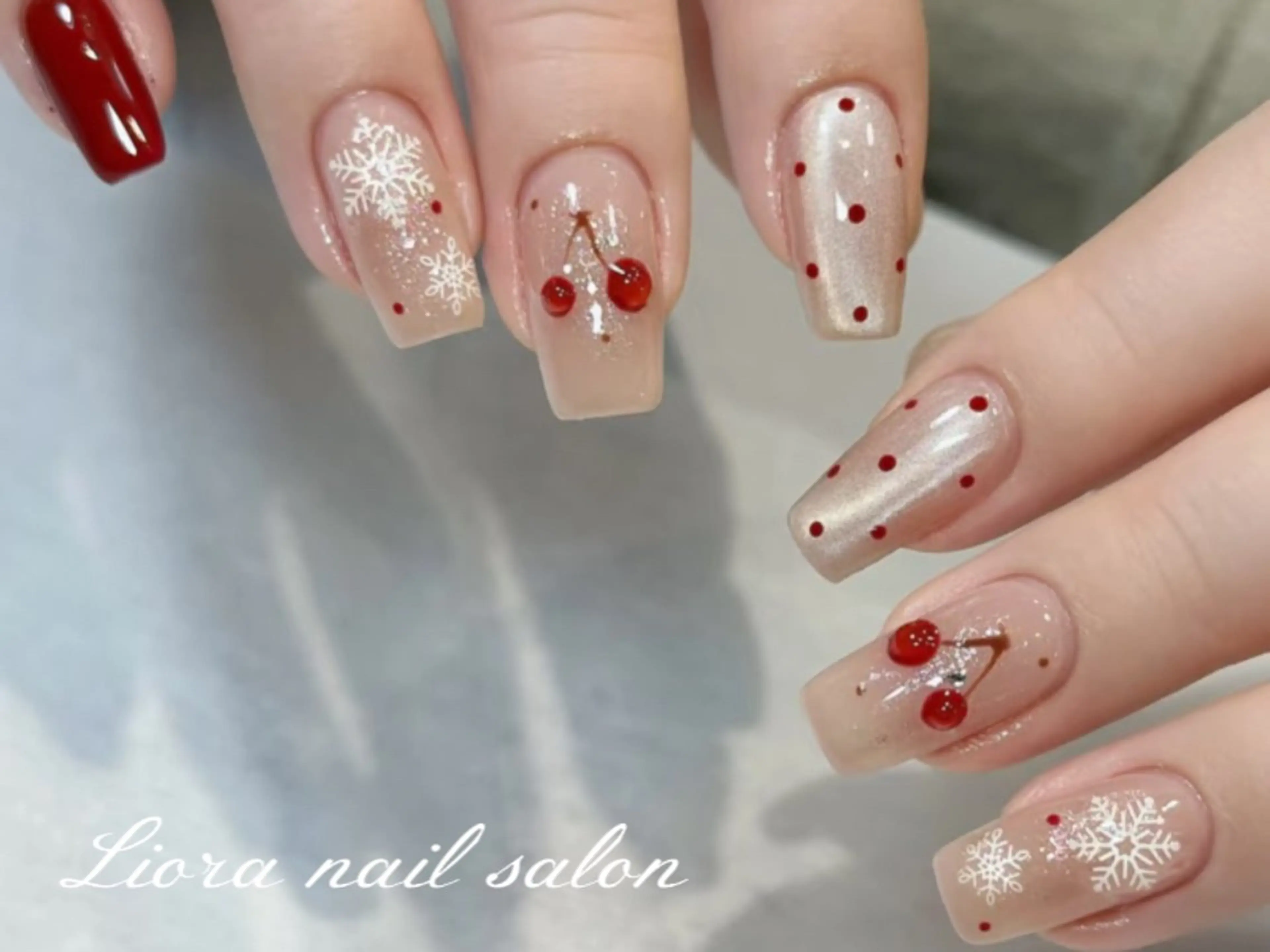 ネイル チークネイル フットネイル フレンチネイル ジェルネイル ガーリー ハンドネイル Liora nail スカルプ専門店のネイルデザイン