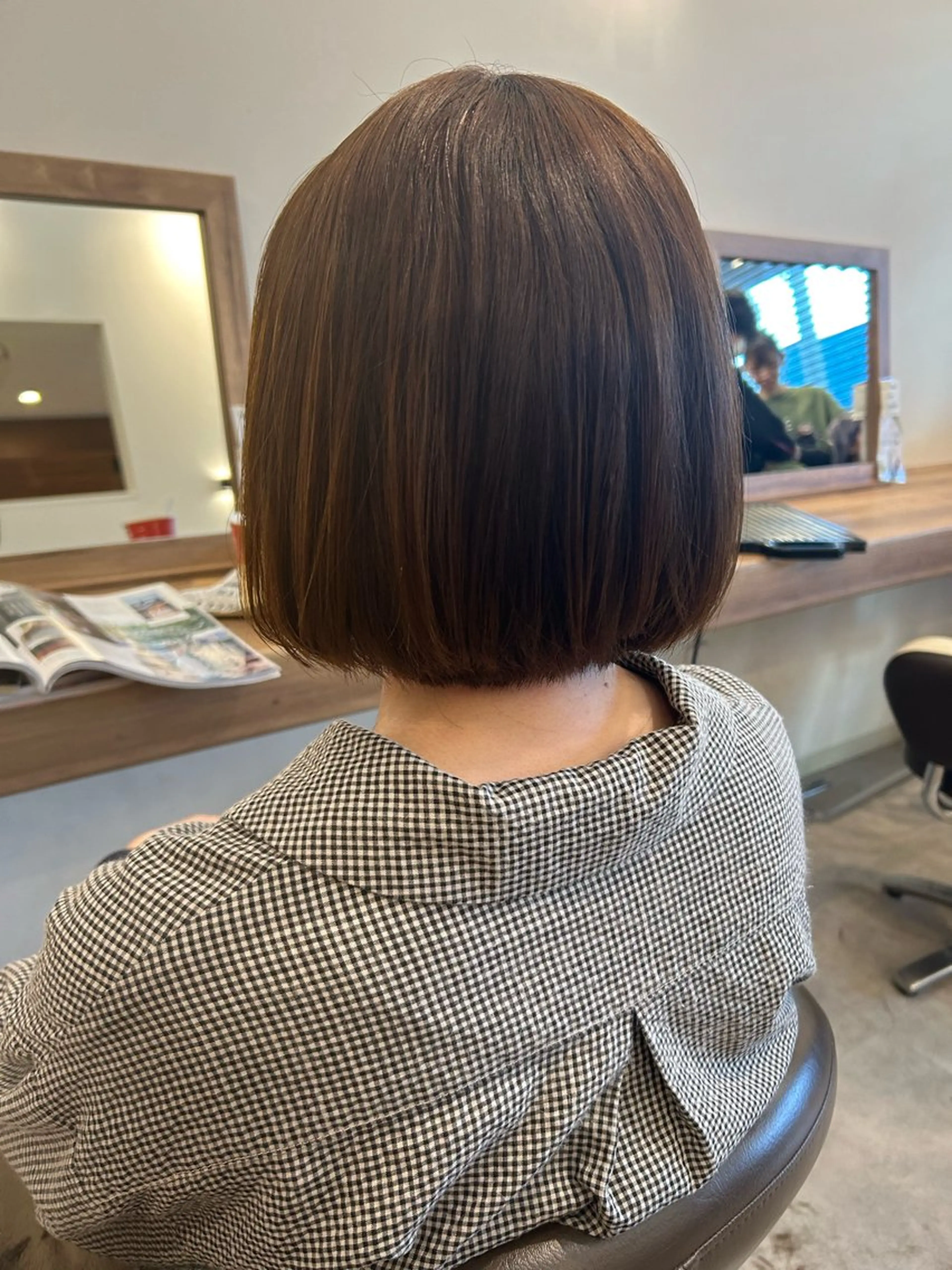 ミディアム パーマ 山越 美裕樹のヘアスタイル