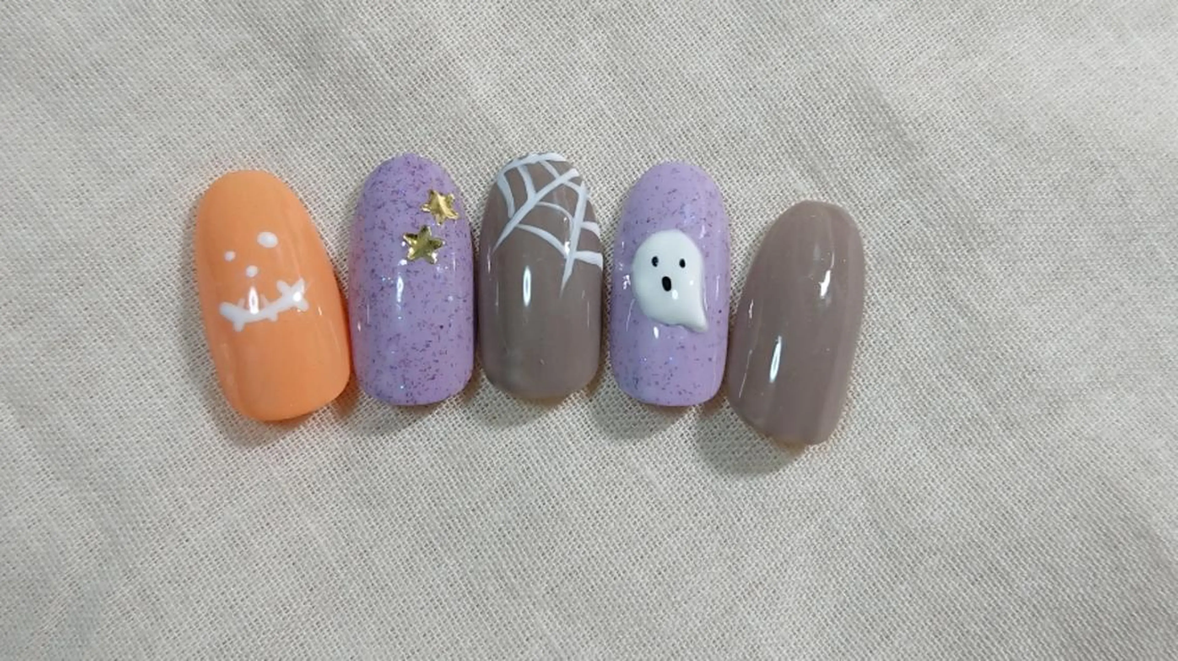 ネイル ハロウィン ハンドネイル shellnail さなえのネイルデザイン