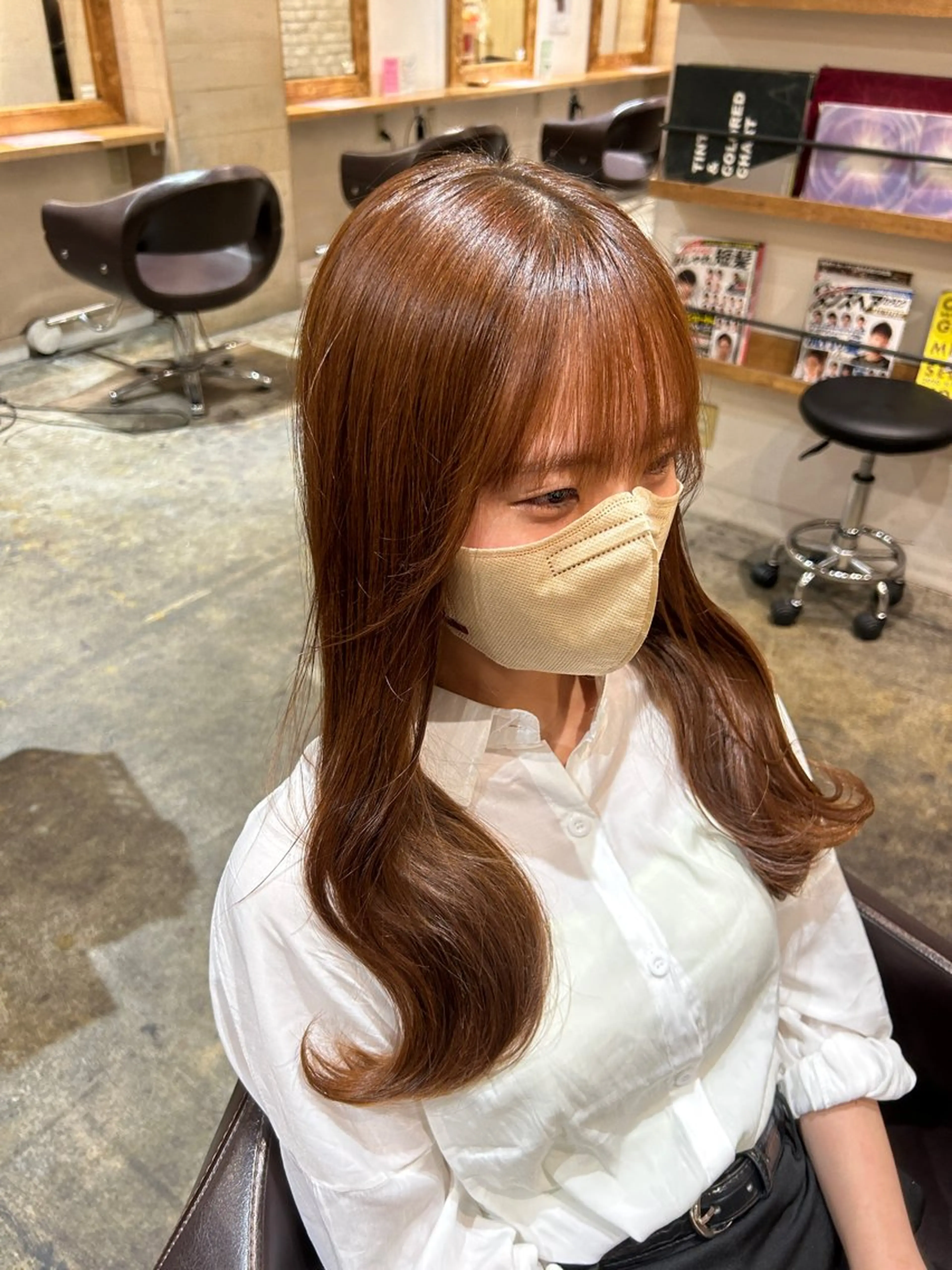 ロング カラー レイヤーカット/ 縮毛矯正🇰🇷早坂のヘアスタイル