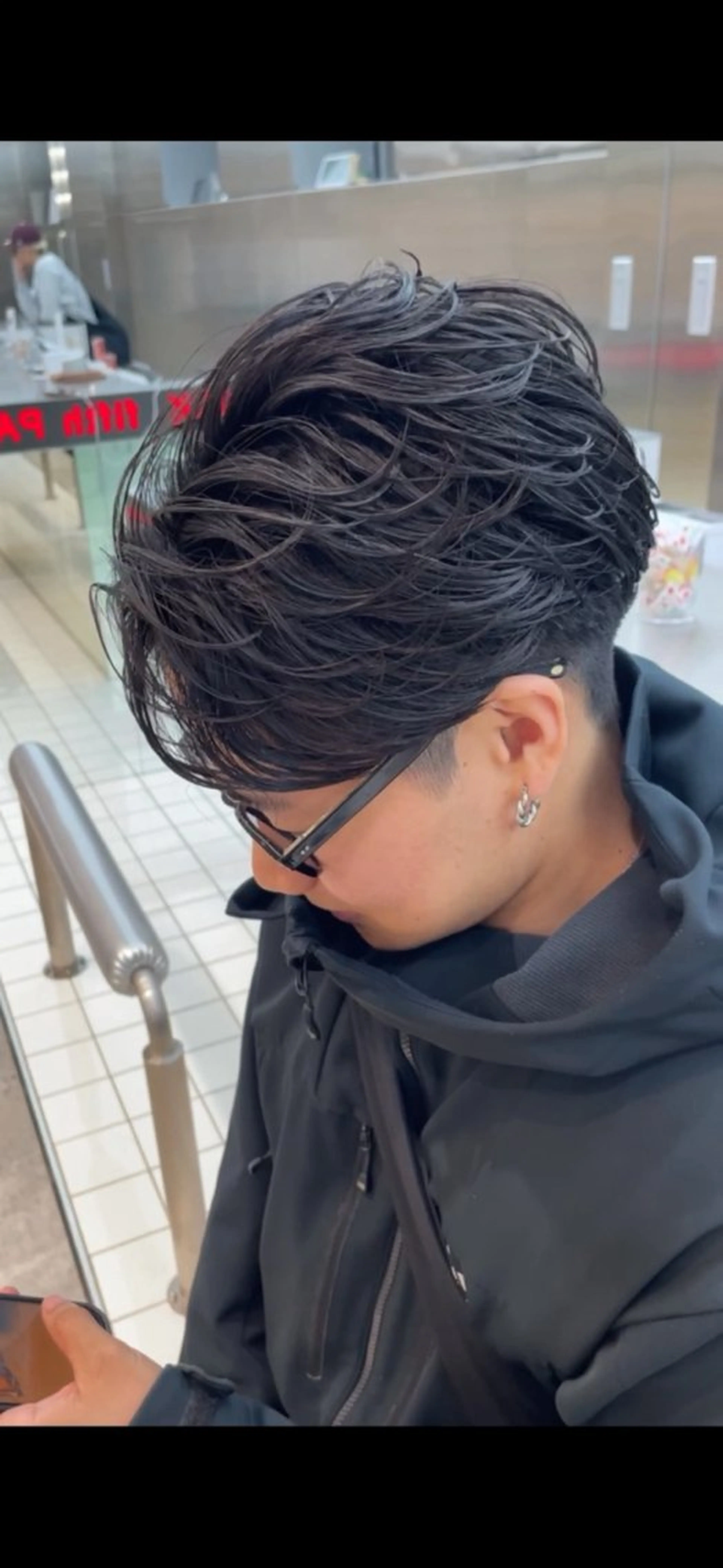 パーマ メンズ カット パーマ fifth 小尾 優然のヘアスタイル