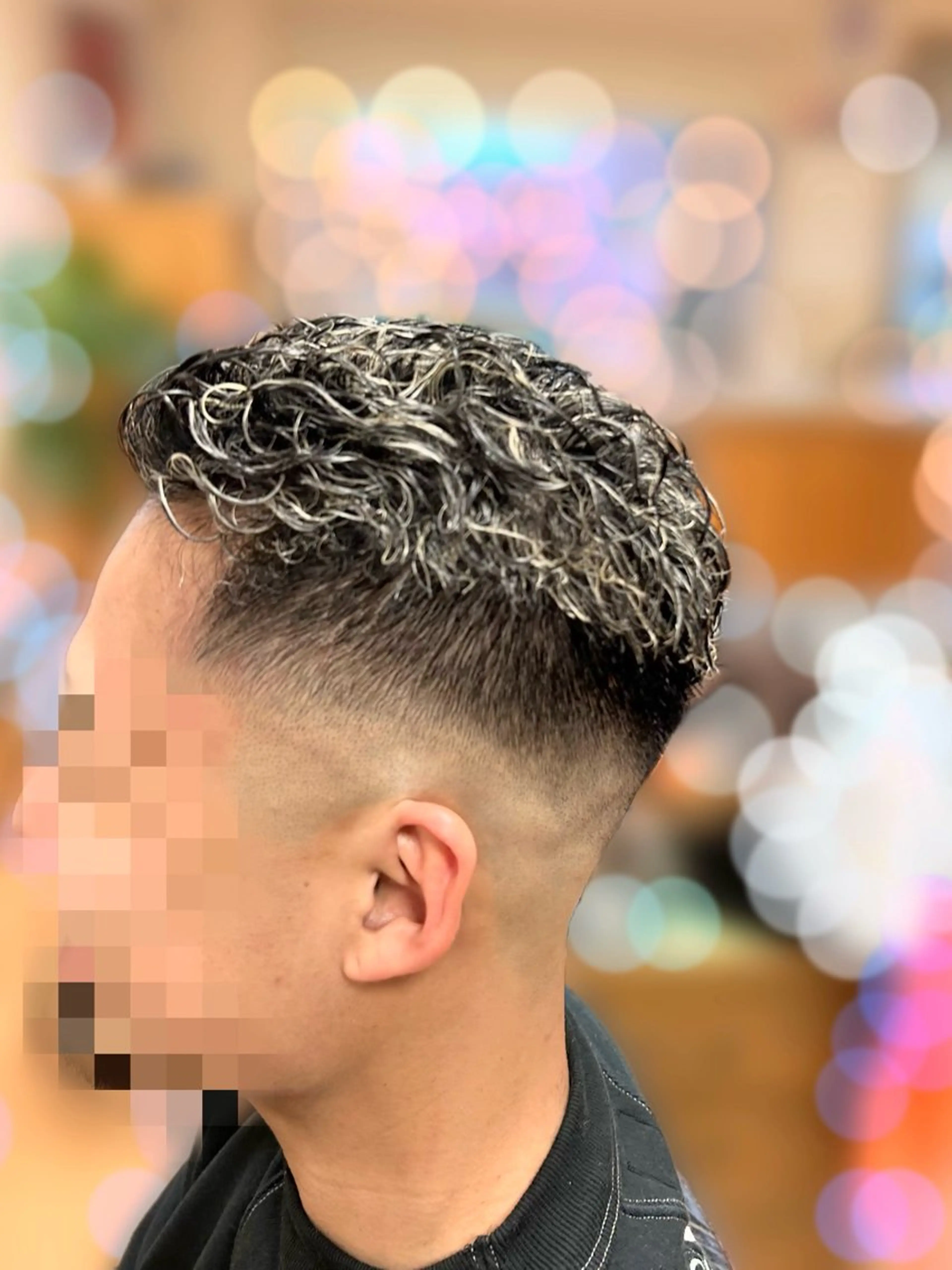 カラー パーマ メンズ メンズハイライト メンズメッシュ メンズパーマ ハイライトカラー メッシュ カット ヘアカラー かぁちゃん 橋本のヘアスタイル
