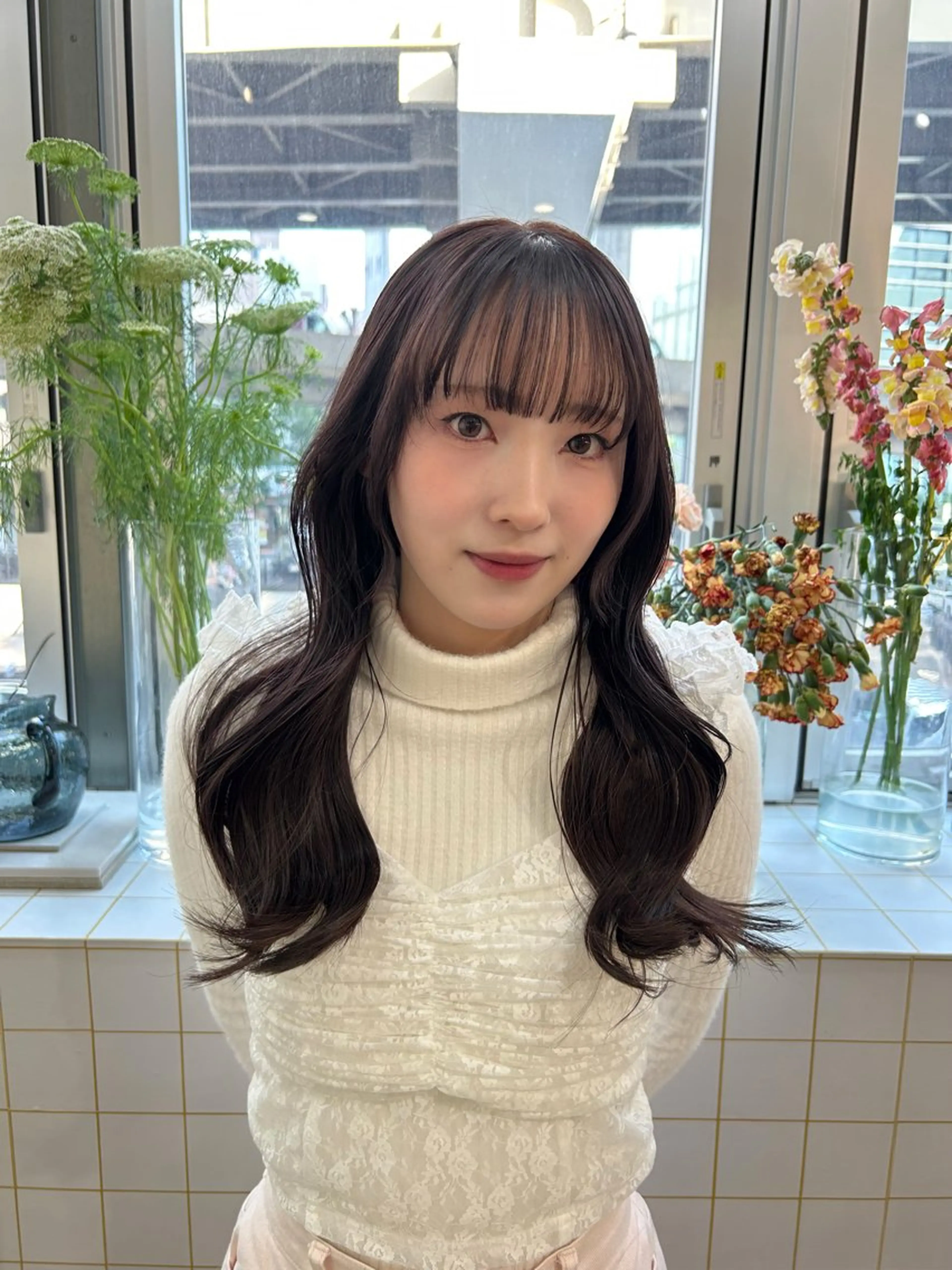 ロング ヘアカラー トリートメント ボブ/レイヤー 大阪梅田/きょうかのヘアスタイル