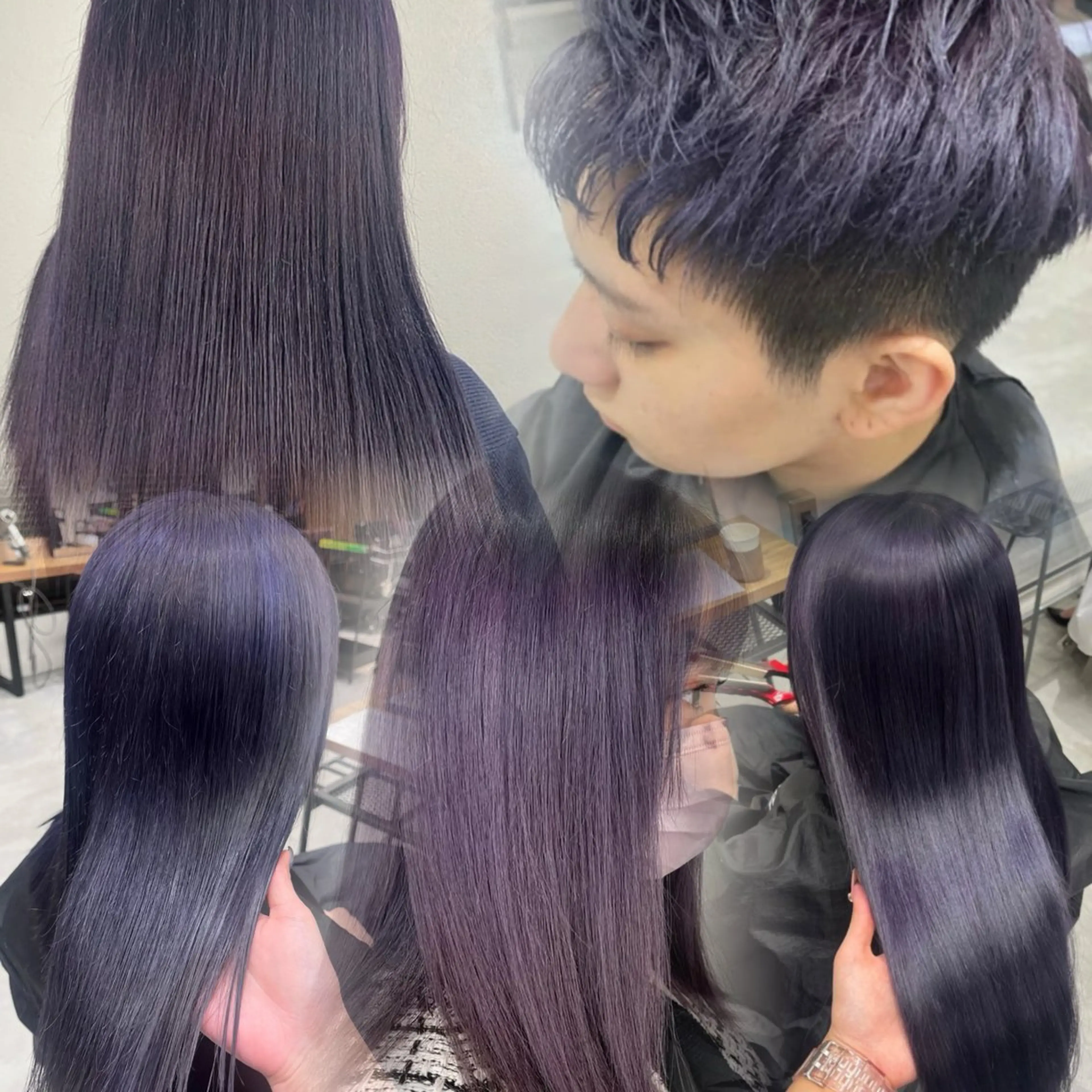 カラー ヘアカラー RIO🩶NEXT/ エクステ/ハイトーンのヘアスタイル