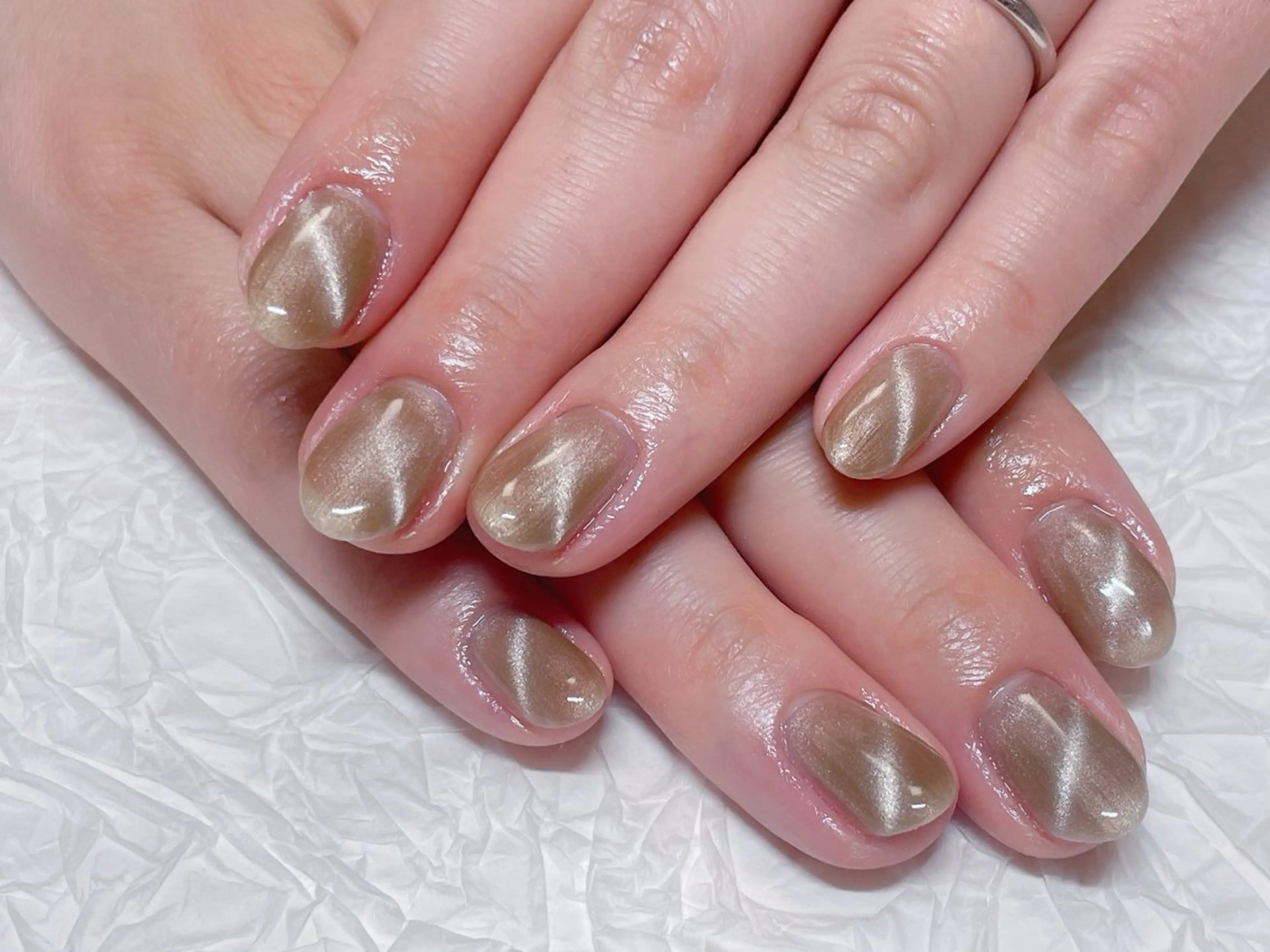 ネイル マグネットネイル シンプルネイル ハンドネイル ハンドケア ゆ か_Nails💫のネイルデザイン