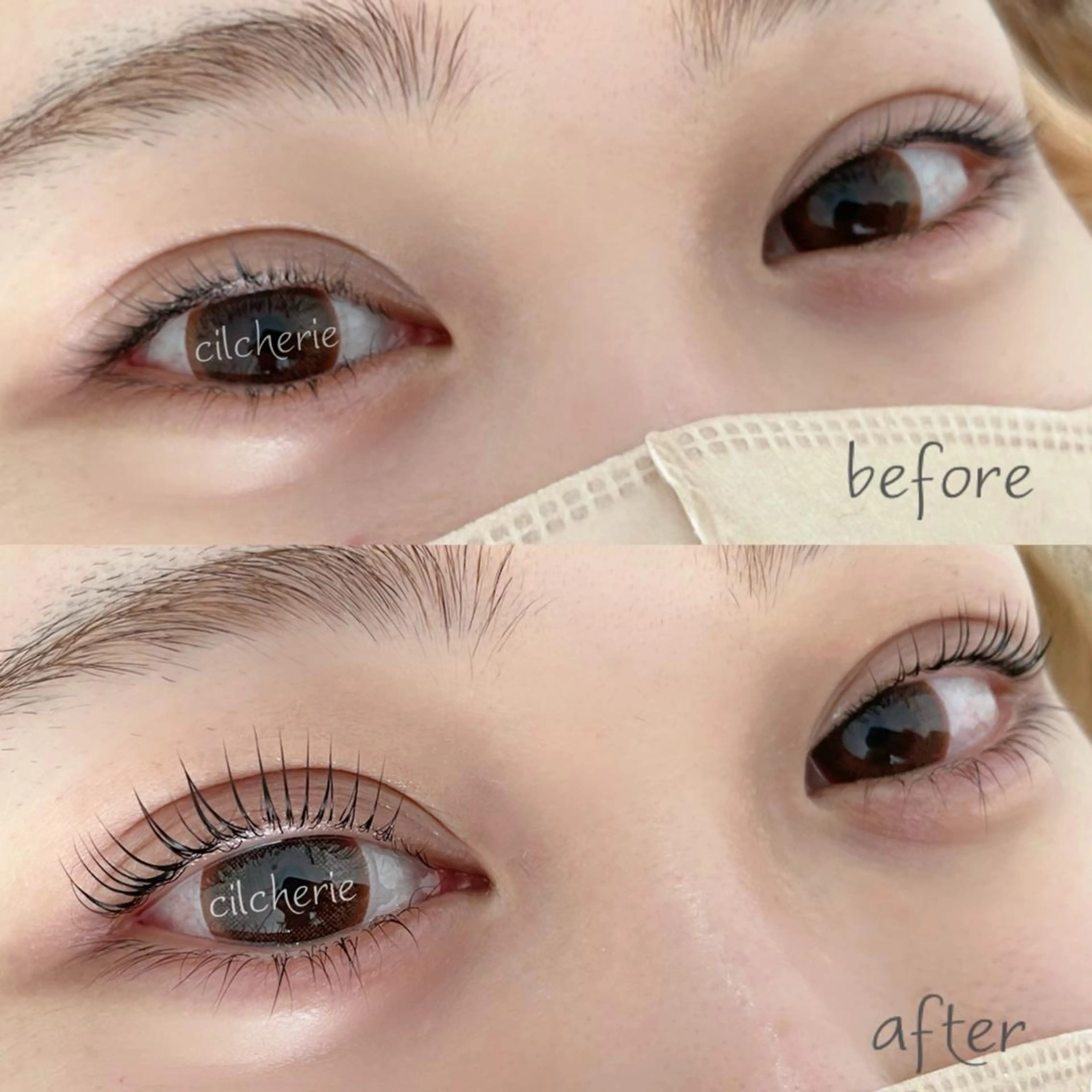 マツエク・マツパ パリジェンヌラッシュリフト マツパ cilcherie (シルシェリー)のマツエク・マツパデザイン