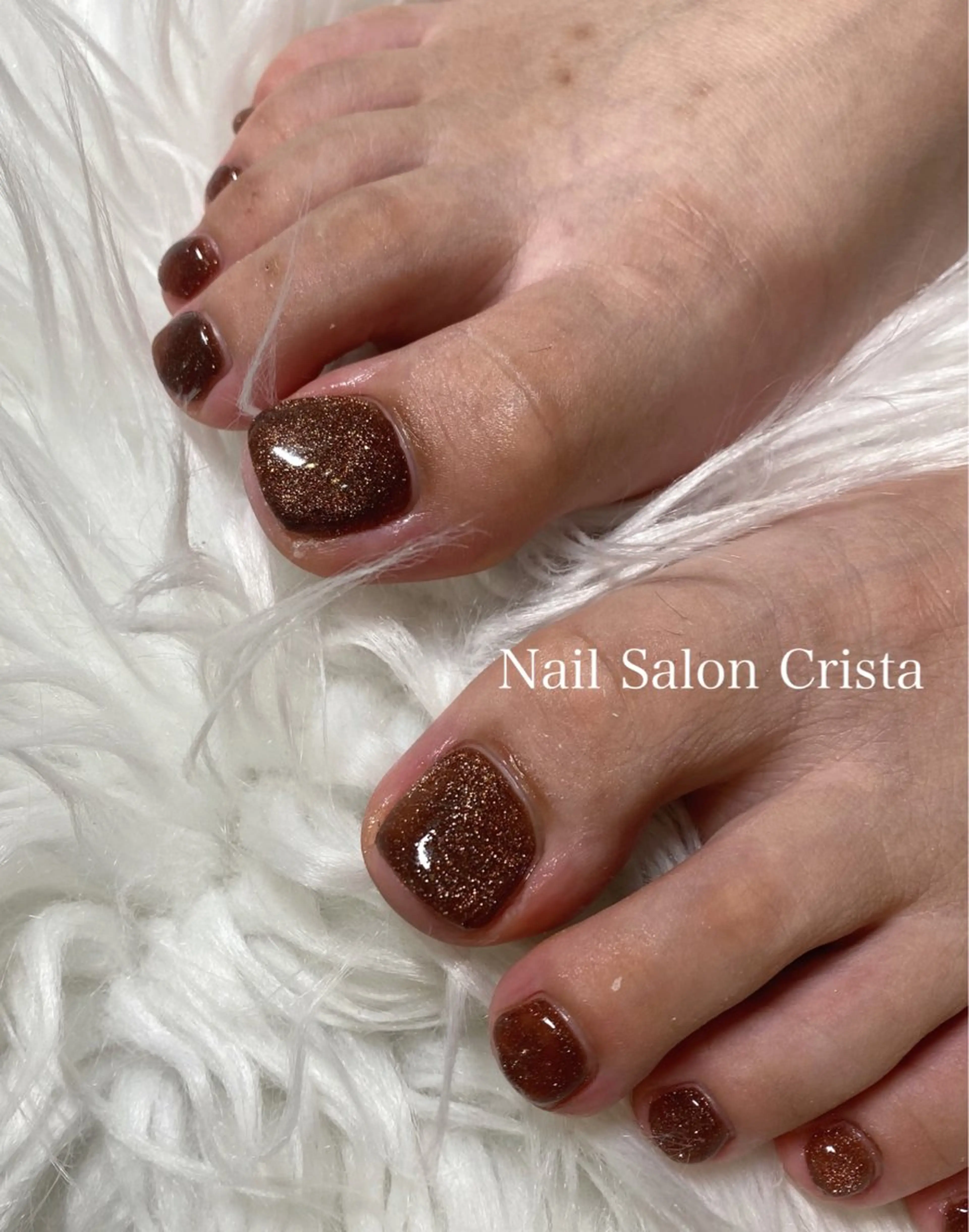 ネイル ジェルネイル マグネットネイル パラジェル フットネイル CRISTA所属・CRISTA MOMOのネイルデザイン