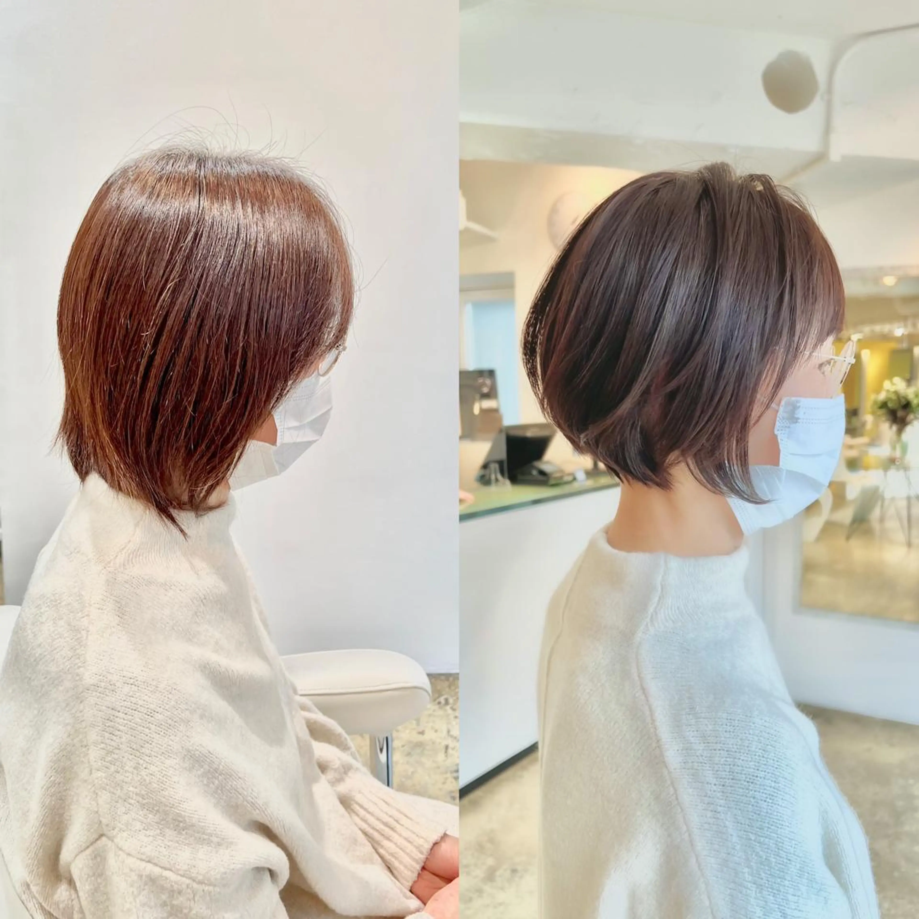 ショート カラー ショート/ボブ/縮毛 三上達大のヘアスタイル