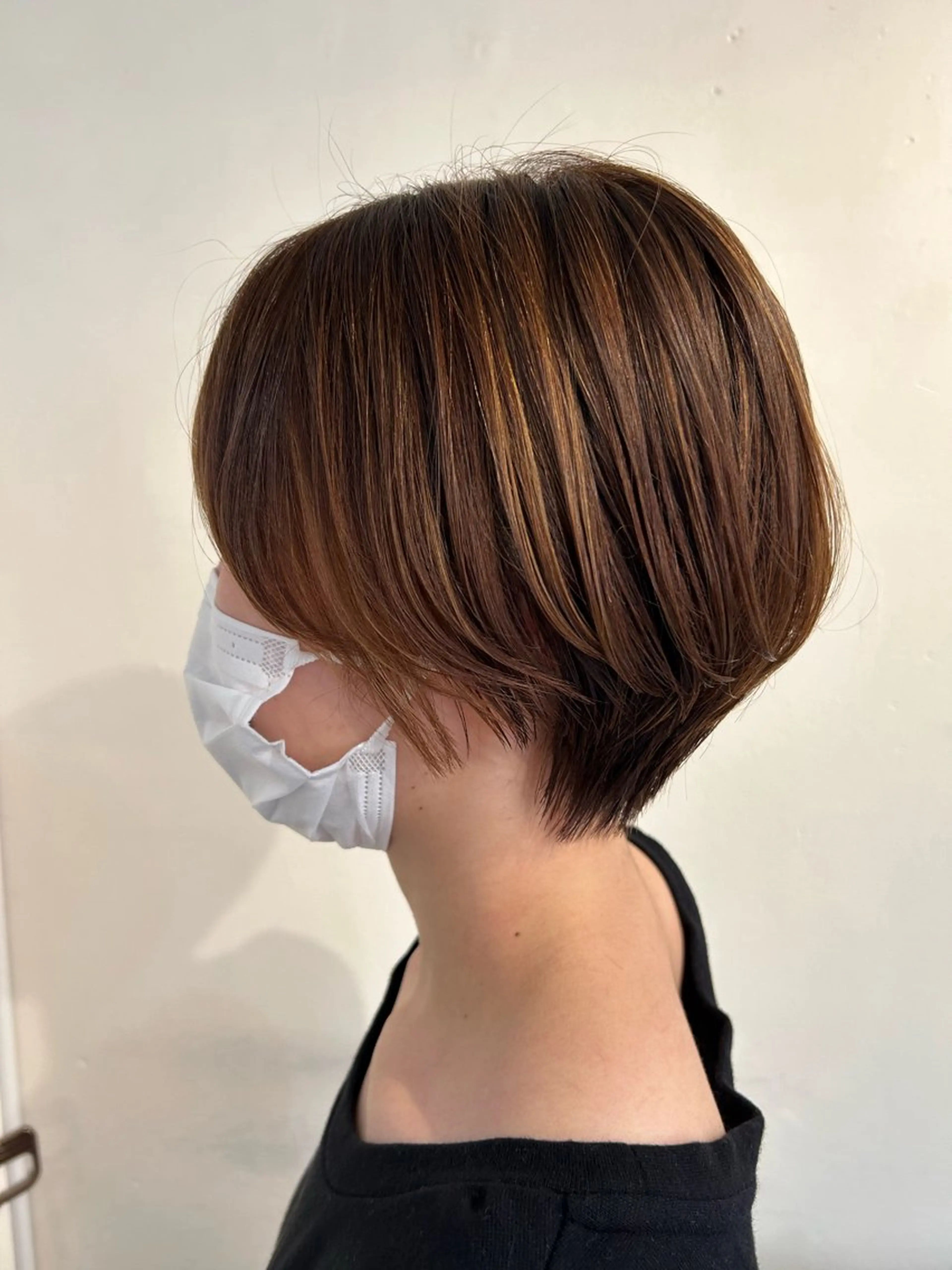 ショート カット 盛本 彩乃のヘアスタイル