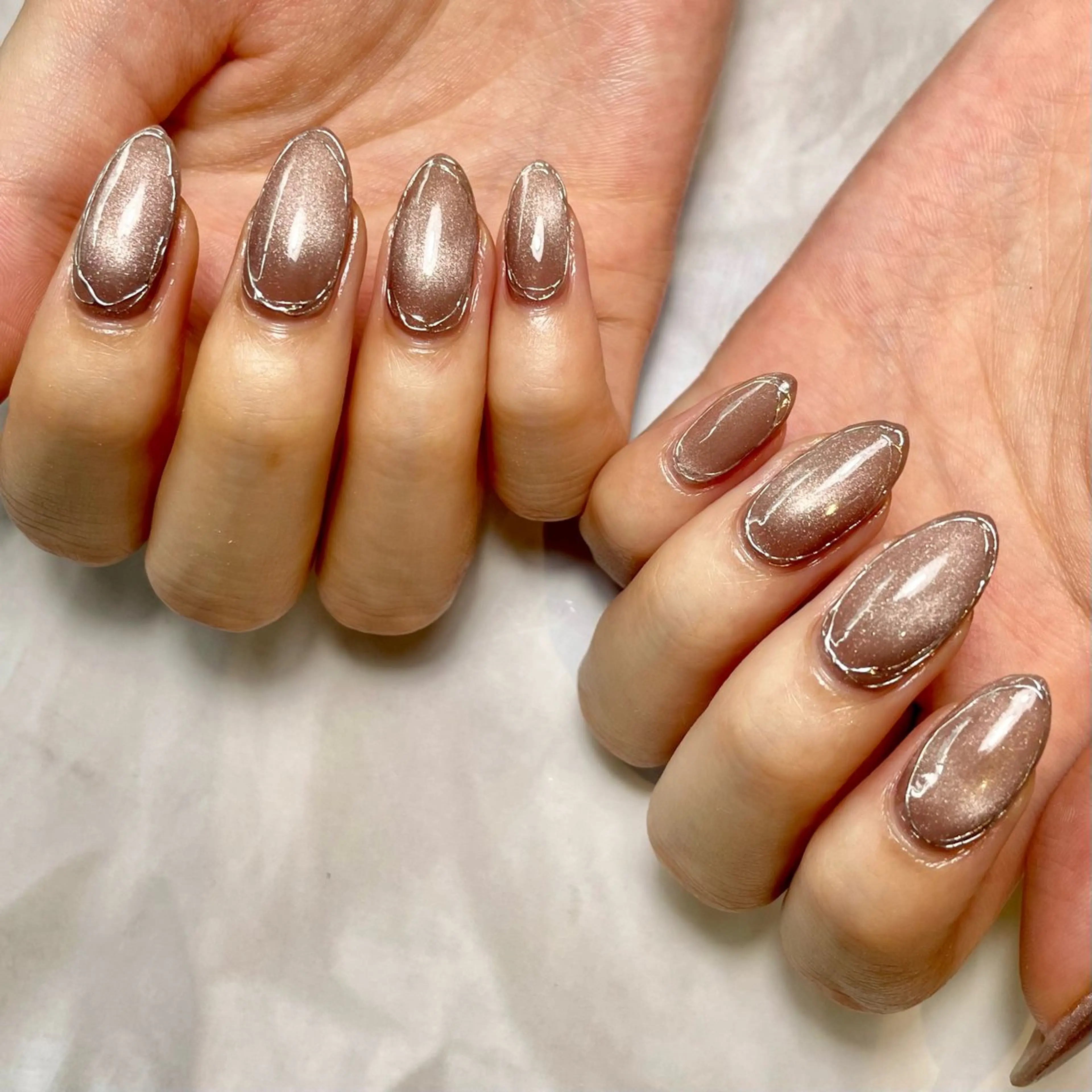 ネイル マグネットネイル ミラーネイル Reflection marikoのネイルデザイン