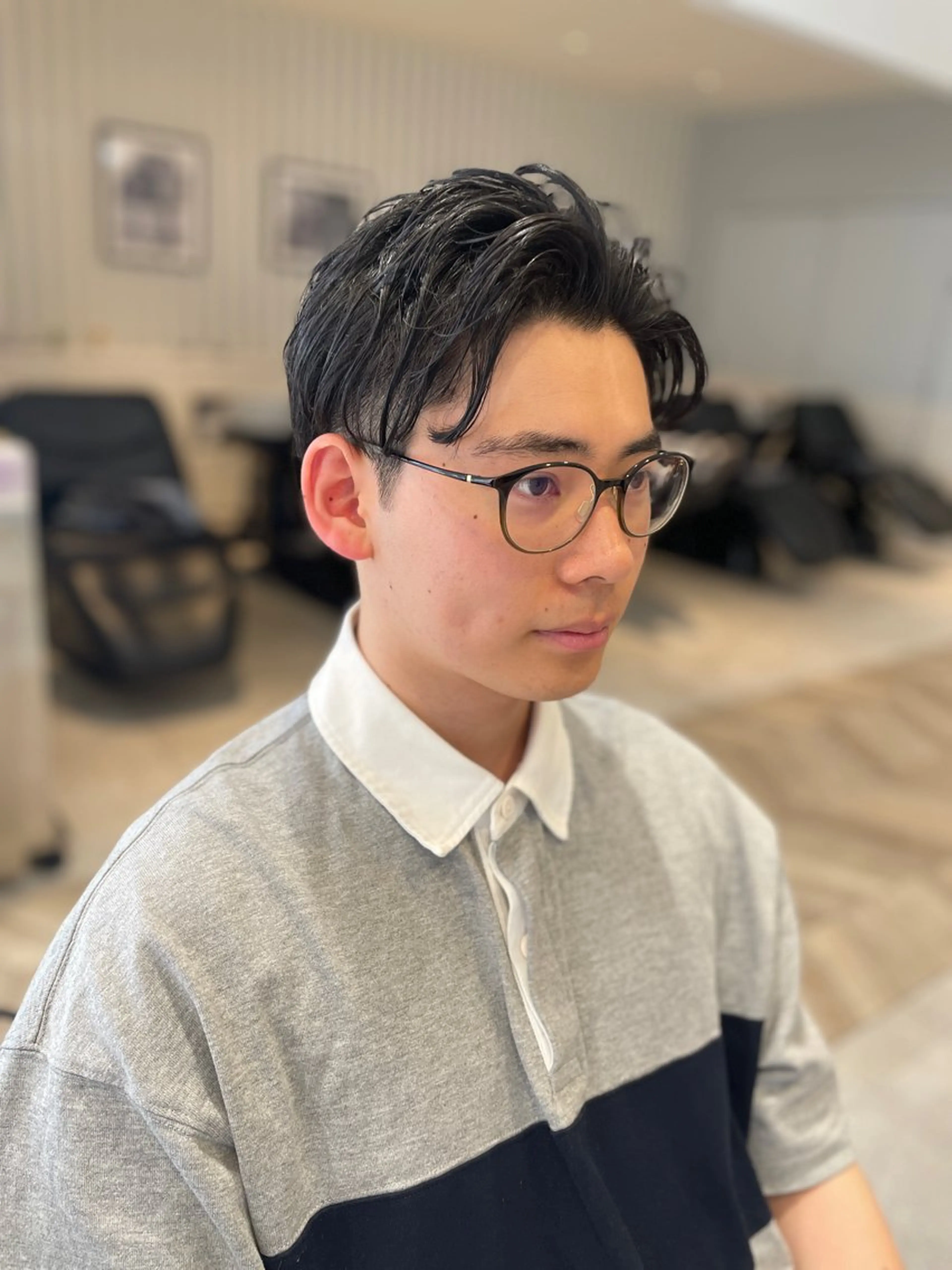 ショート パーマ メンズ カット パーマ メンズパーマ/カット / 古川　諒のヘアスタイル