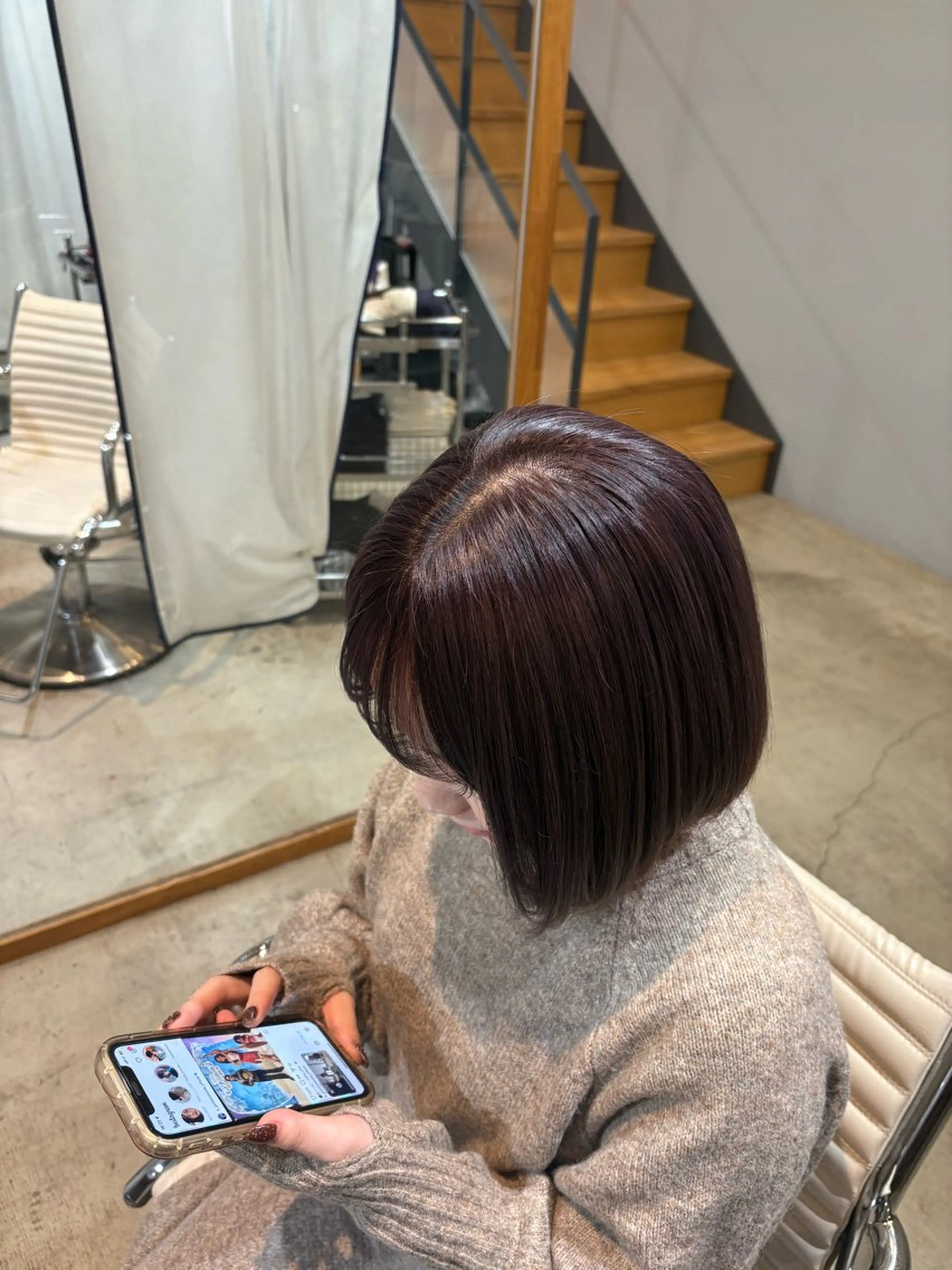 one color + 髪質改善水素トリートメントの写真