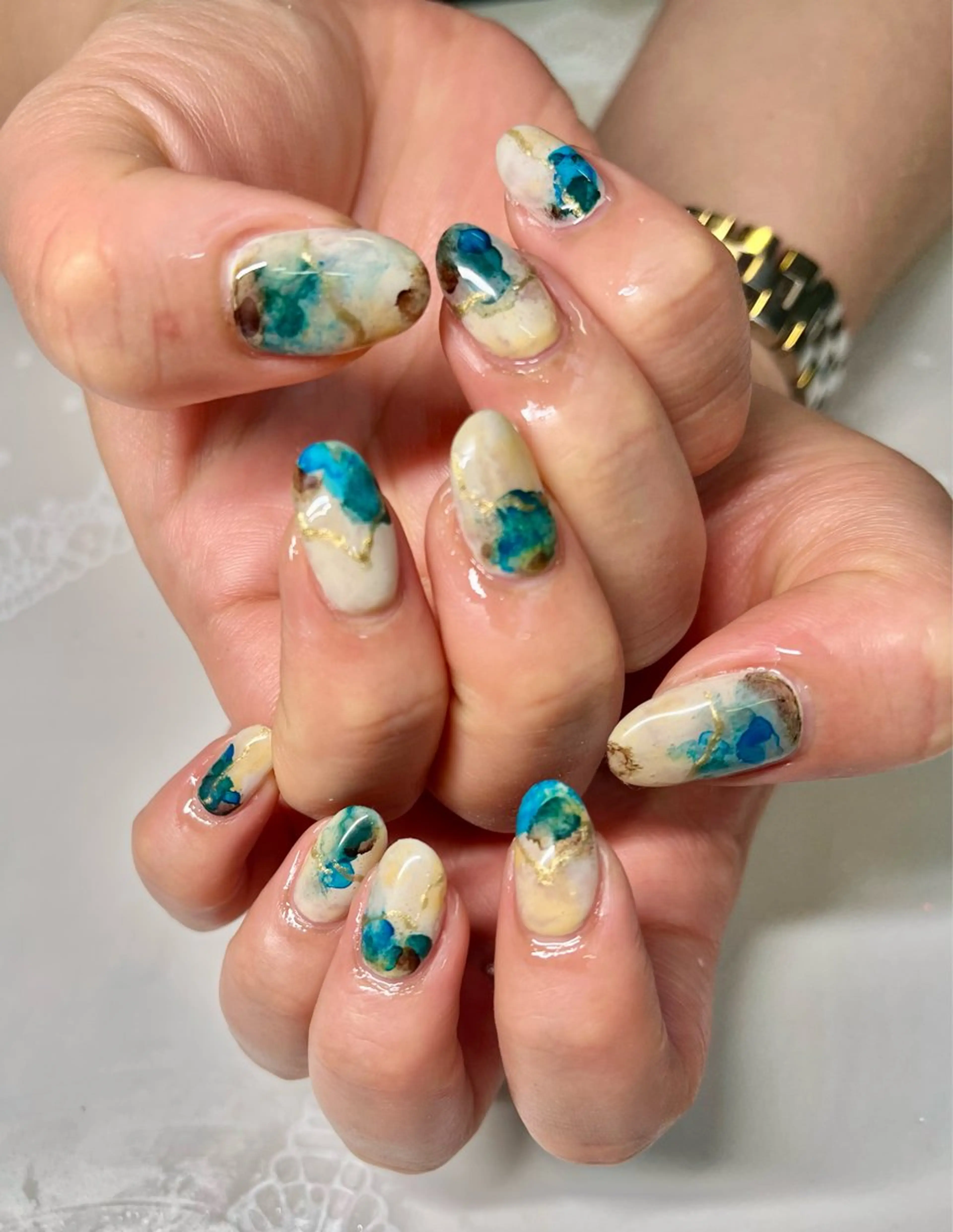 ネイル ハンドネイル 新宿ネイルサロン ジェミディローサのネイルデザイン