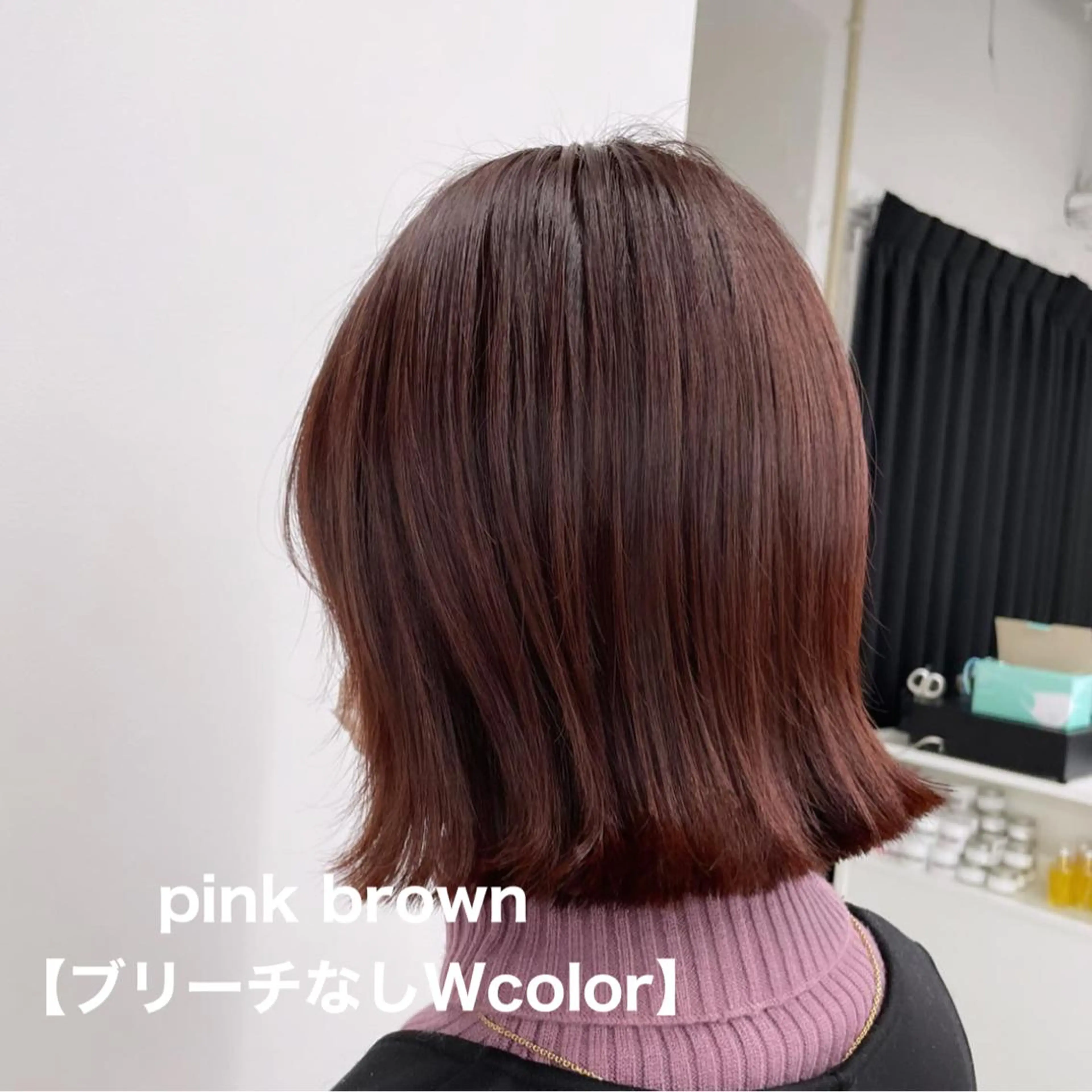 ミディアム カラー ヘアカラー 愛結 暖色カラー🎀🩰のヘアスタイル