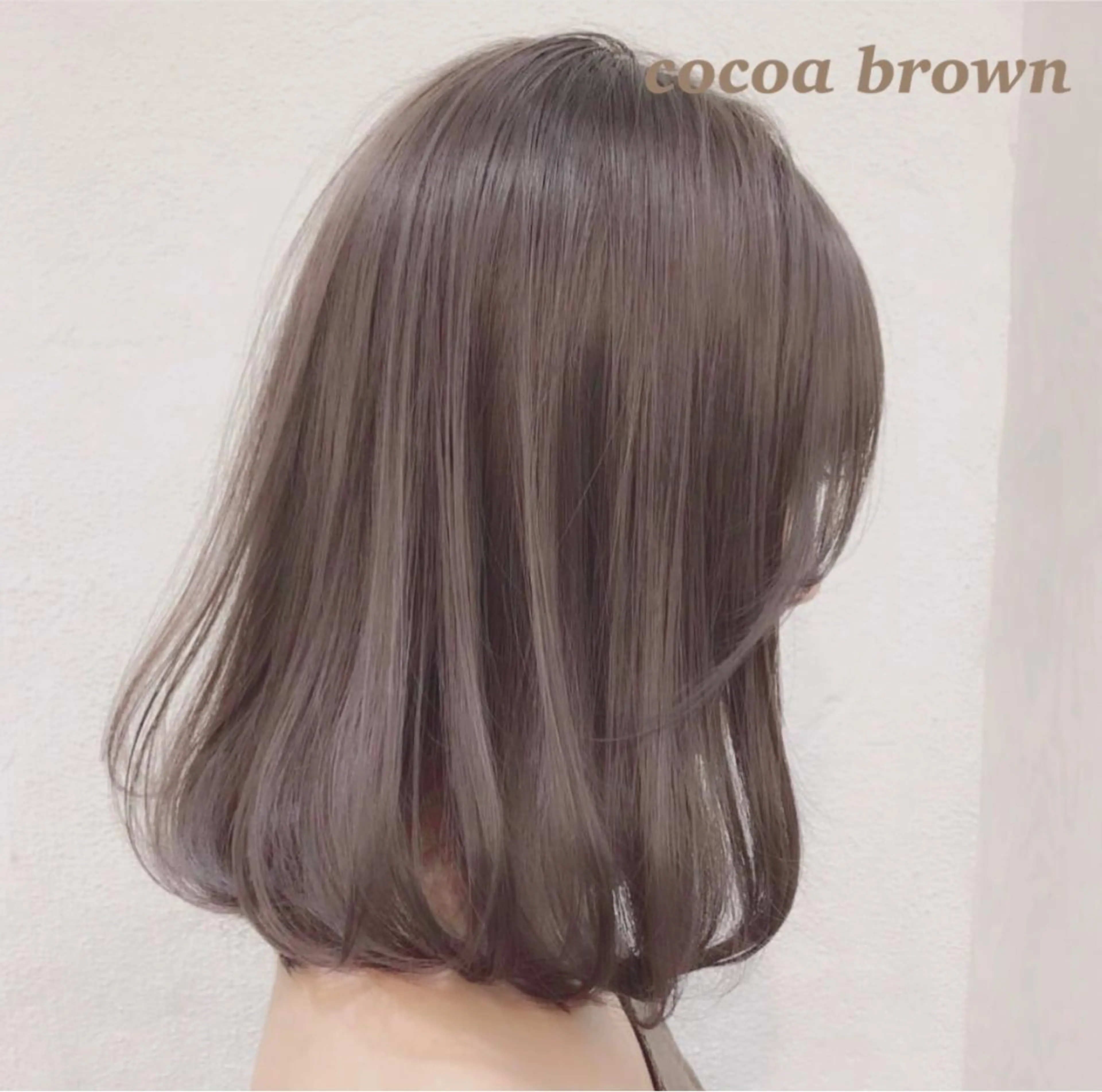 ミディアム カラー ヘアアレンジ ブラウンカラー ココアブラウン topstylist 芳賀みなみのヘアスタイル