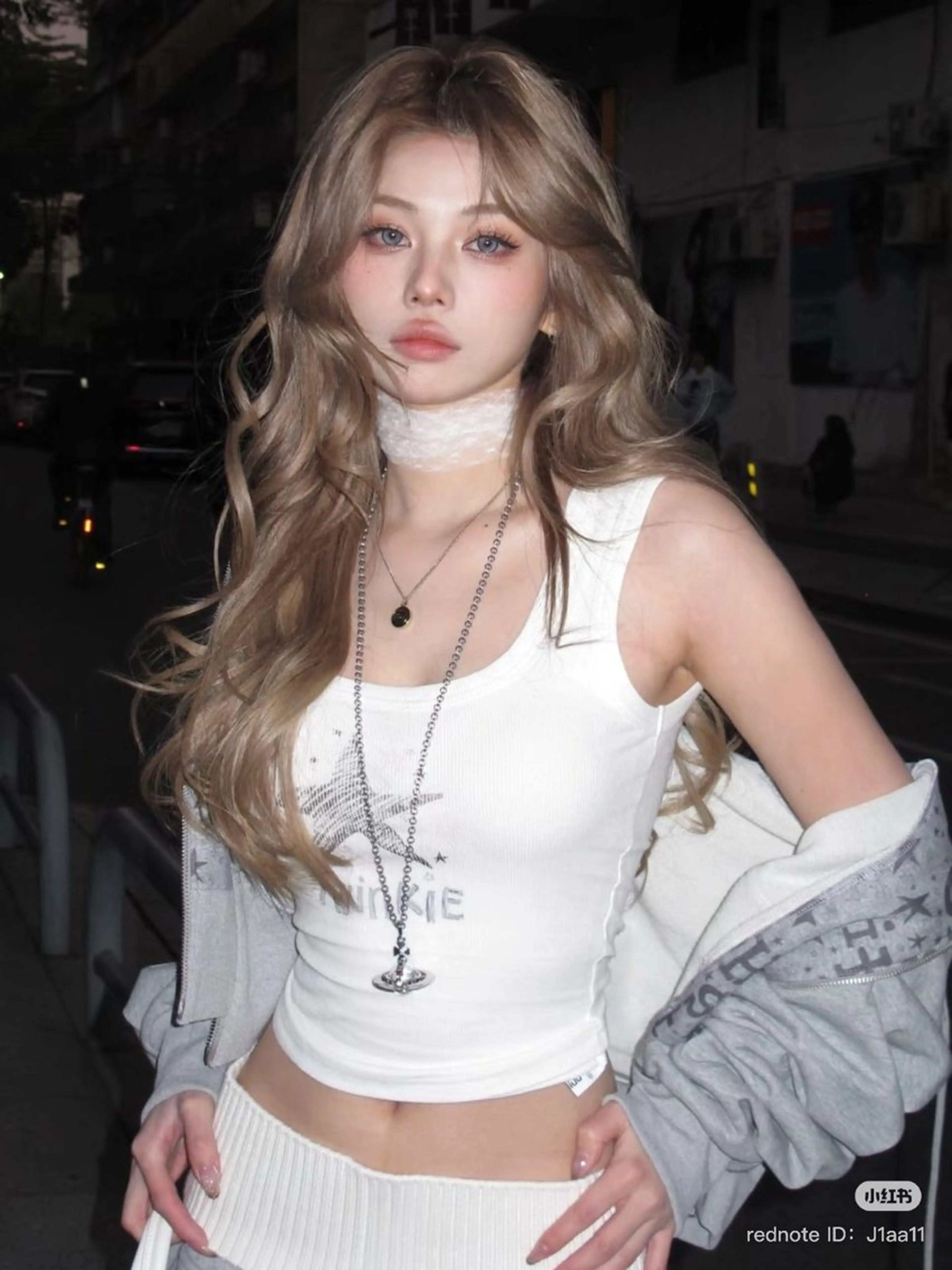 ロング ヘアカラー トリートメント 艶髪ハイトーンカラー 渋谷🎀ririkaのヘアスタイル