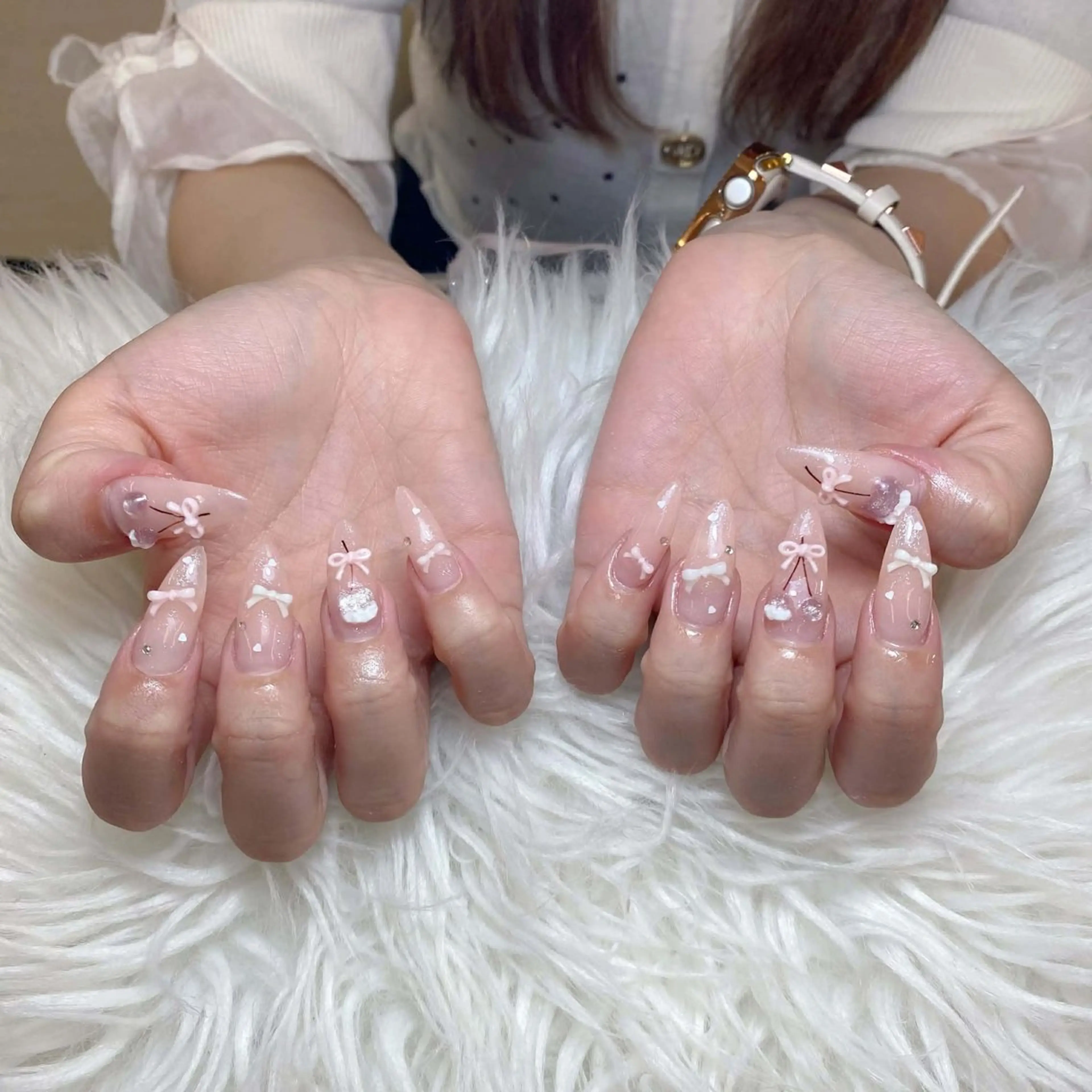 ネイル ハンドネイル ミン ゴテゴテネイルのネイルデザイン