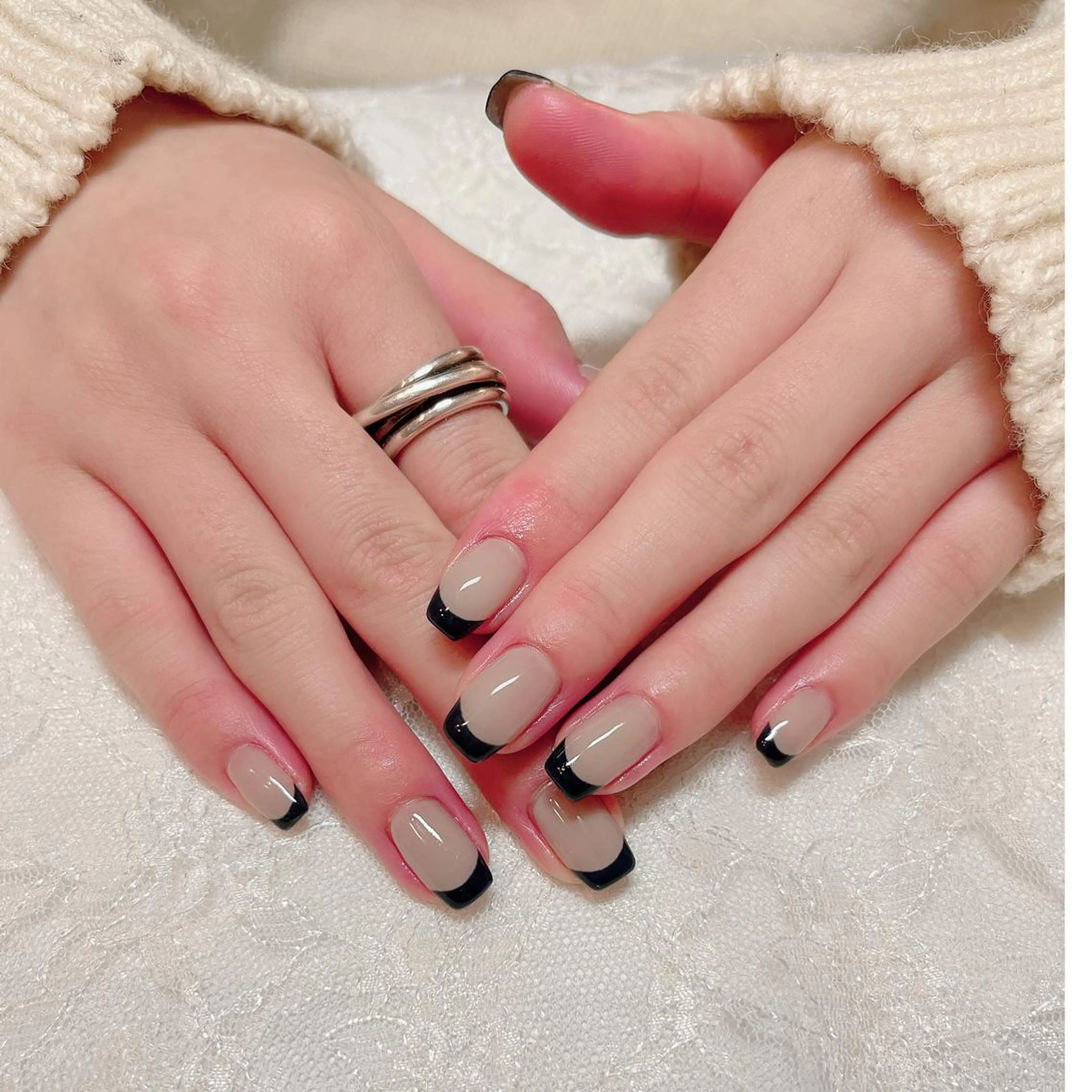 ネイル フレンチネイル ハンドケア aoi nailのネイルデザイン