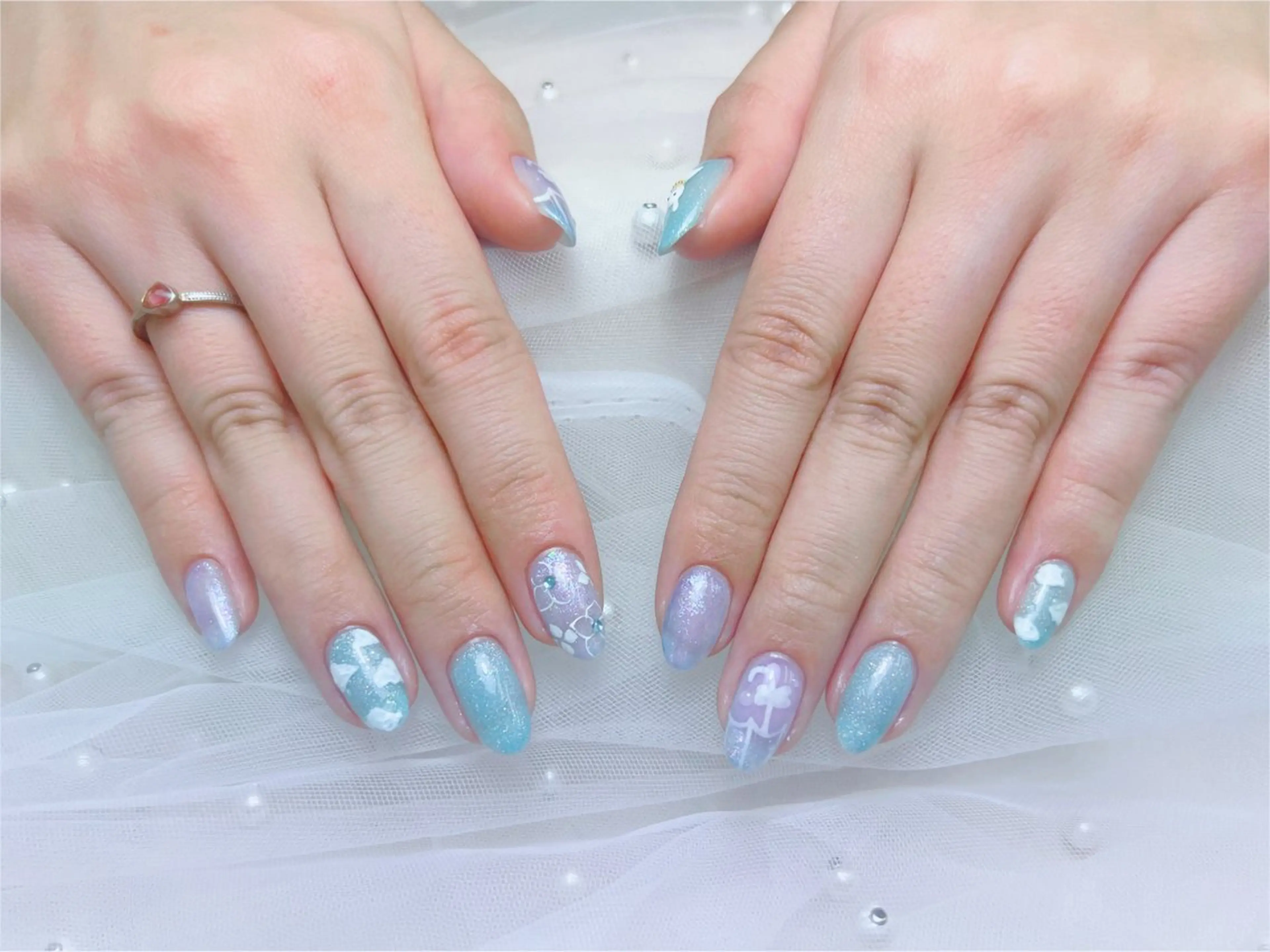 【ハンド】持ち込みデザイン(120分やり放題♪)ソフトジェルオフあり+550円+30minの写真