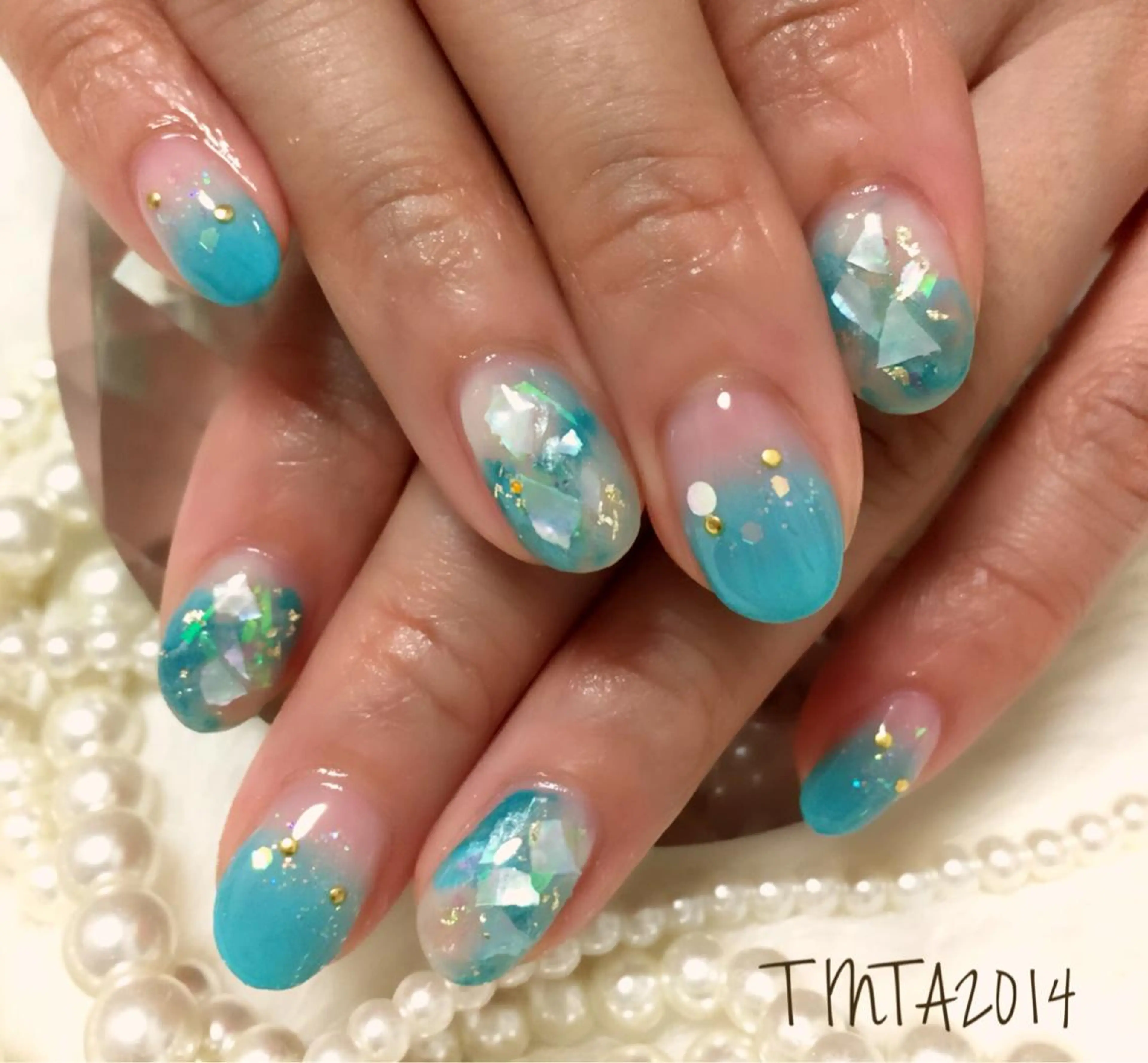 ネイル キラキラネイル ネイルサロン ティンタ所属・馬場 典子のネイルデザイン