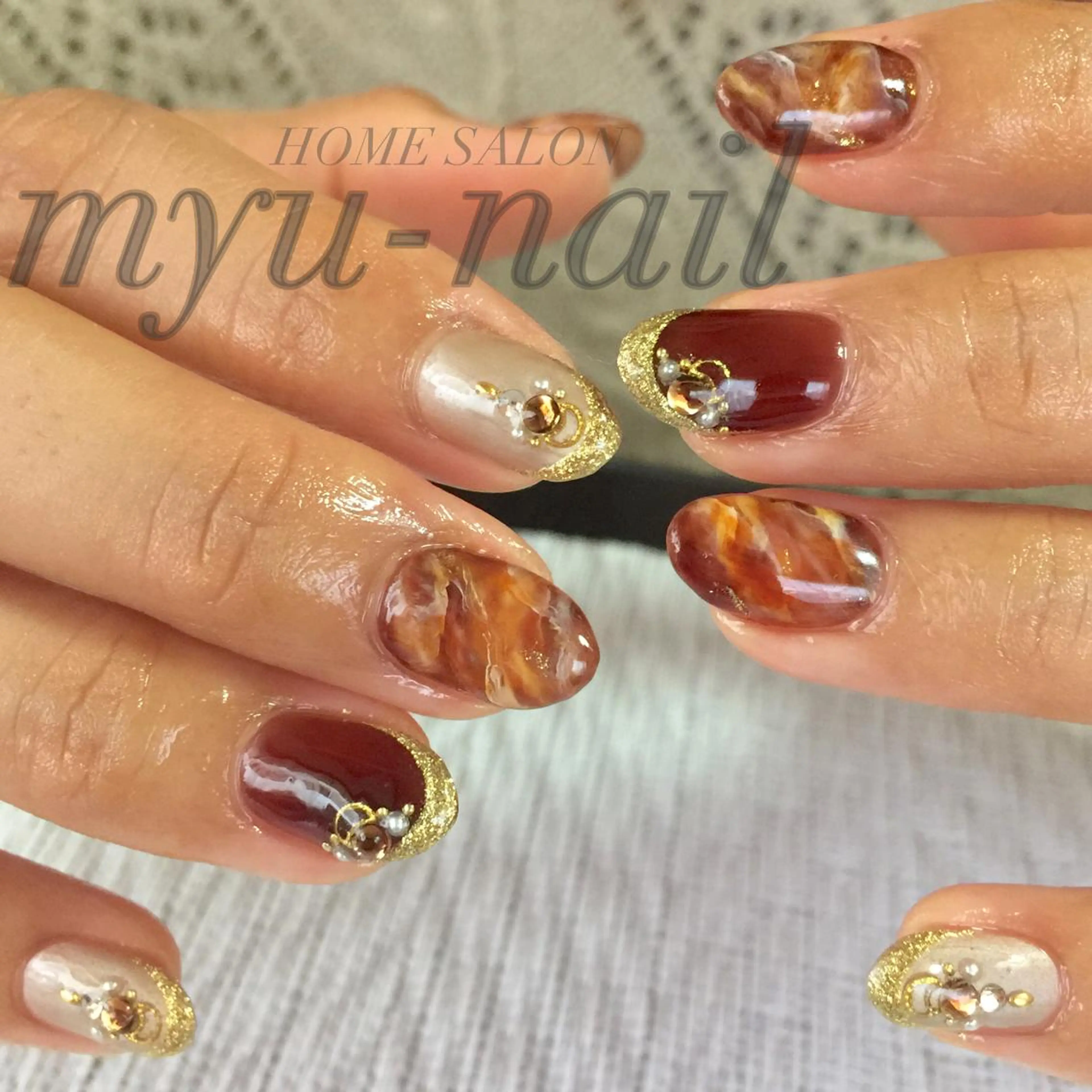 ネイル ハンドネイル ホームサロン myu-nailのネイルデザイン