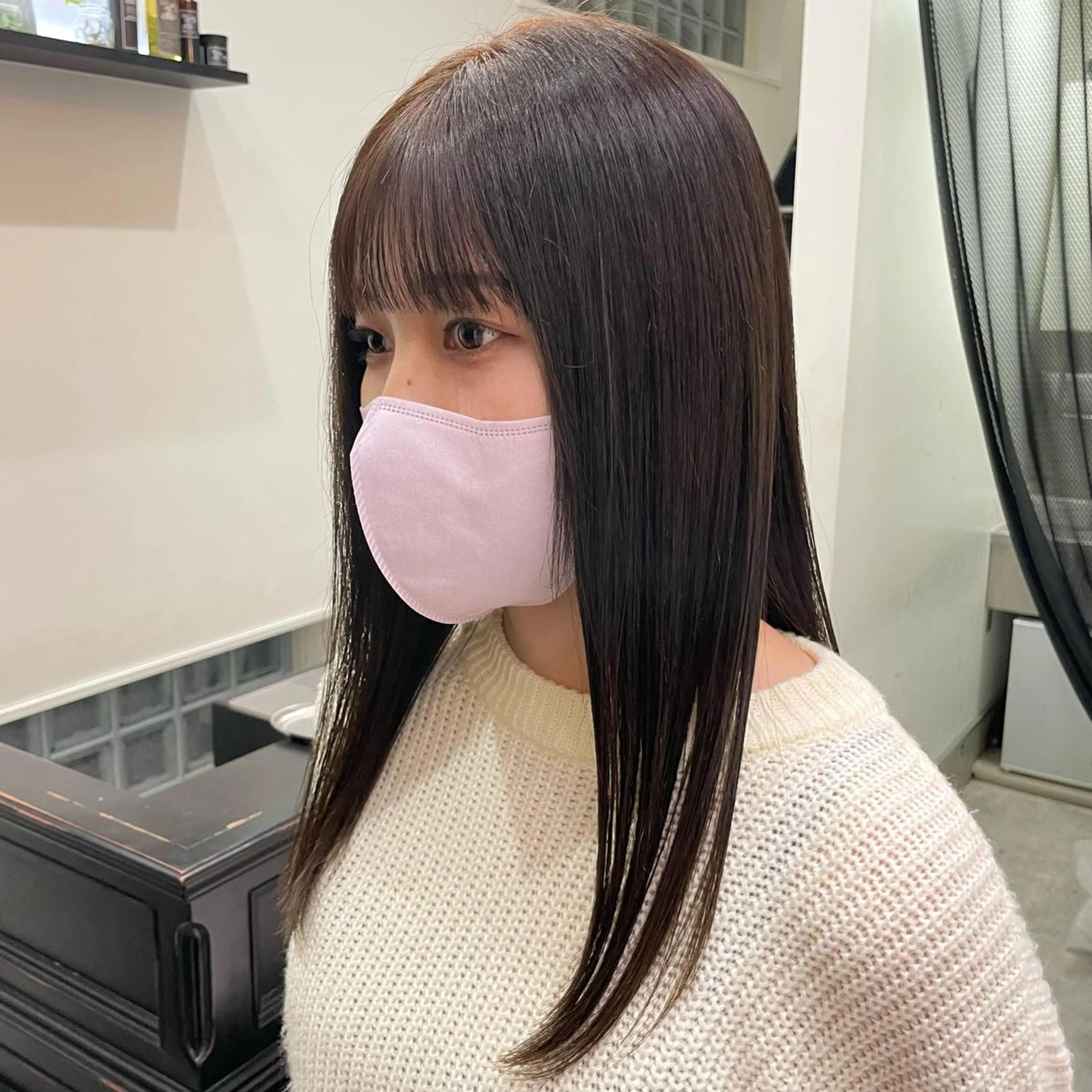 ロング カラー 透明感カラー recipe 黒木 彩那のヘアスタイル